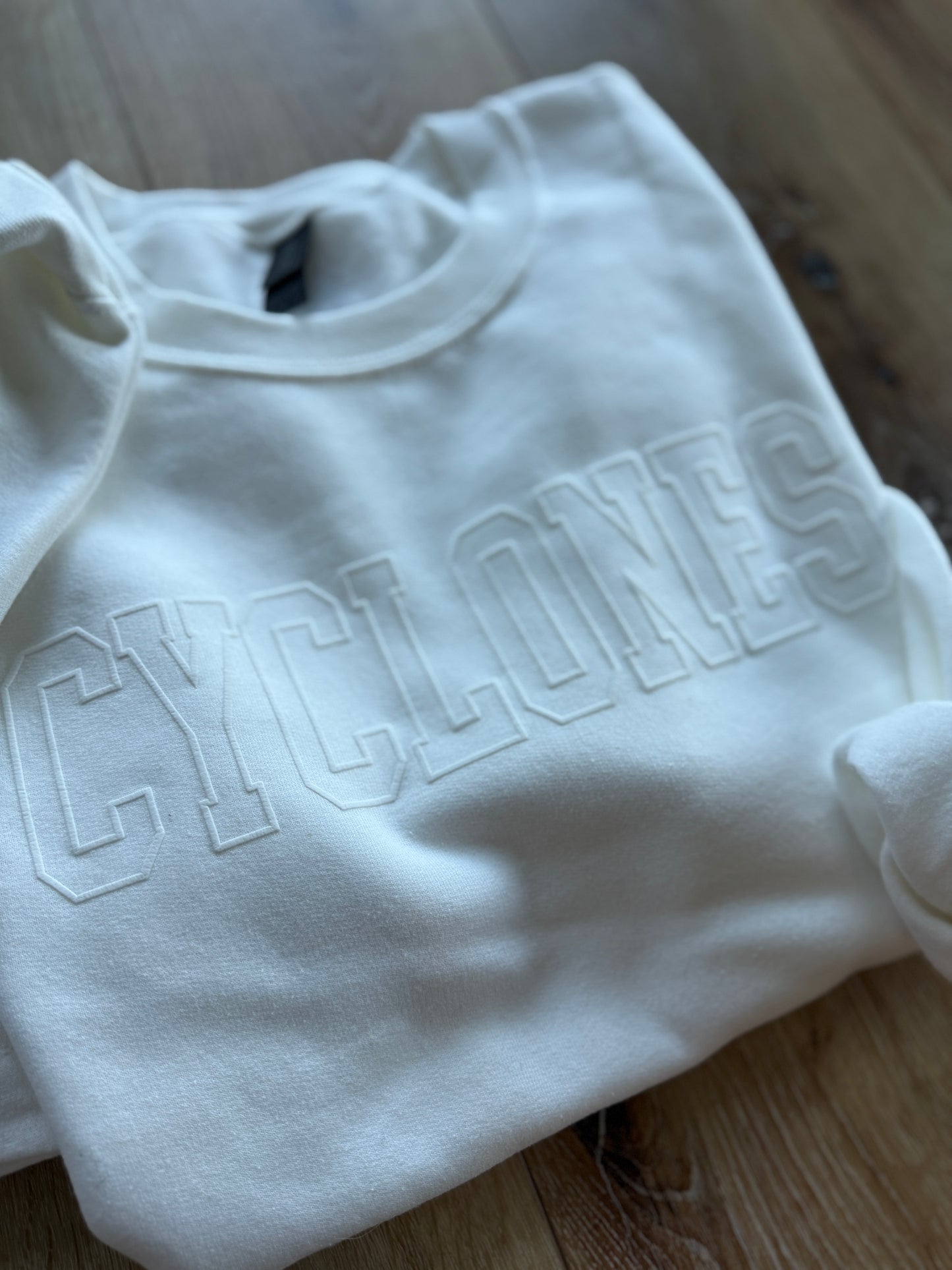 custom puff crewneck