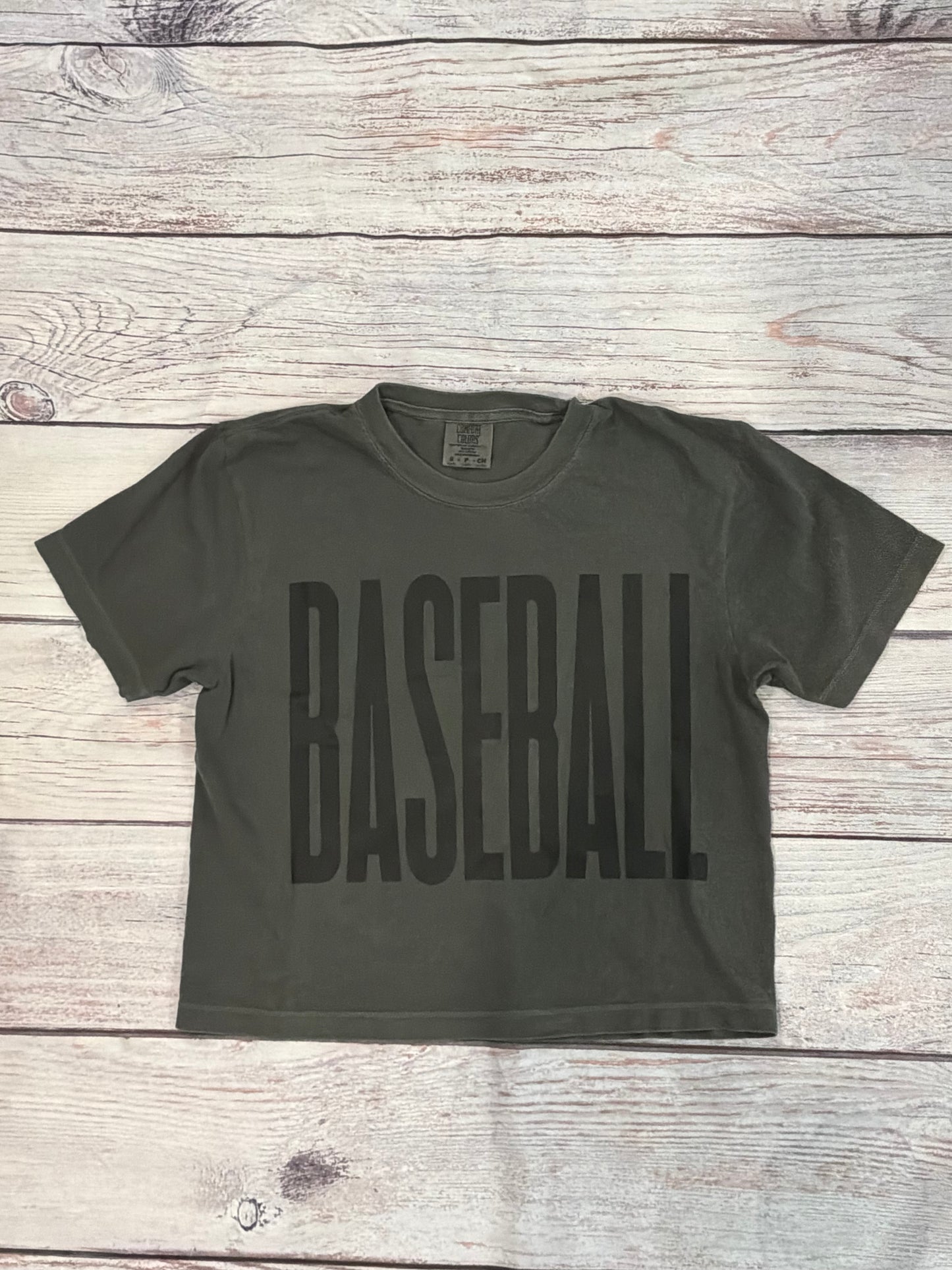 Small Comfort Colors Baseball Crop