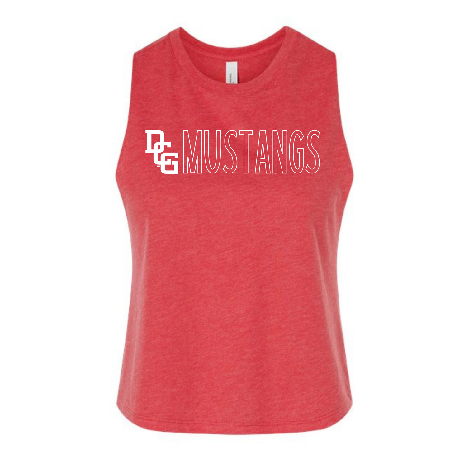DCG Mustangs Cropped Tank