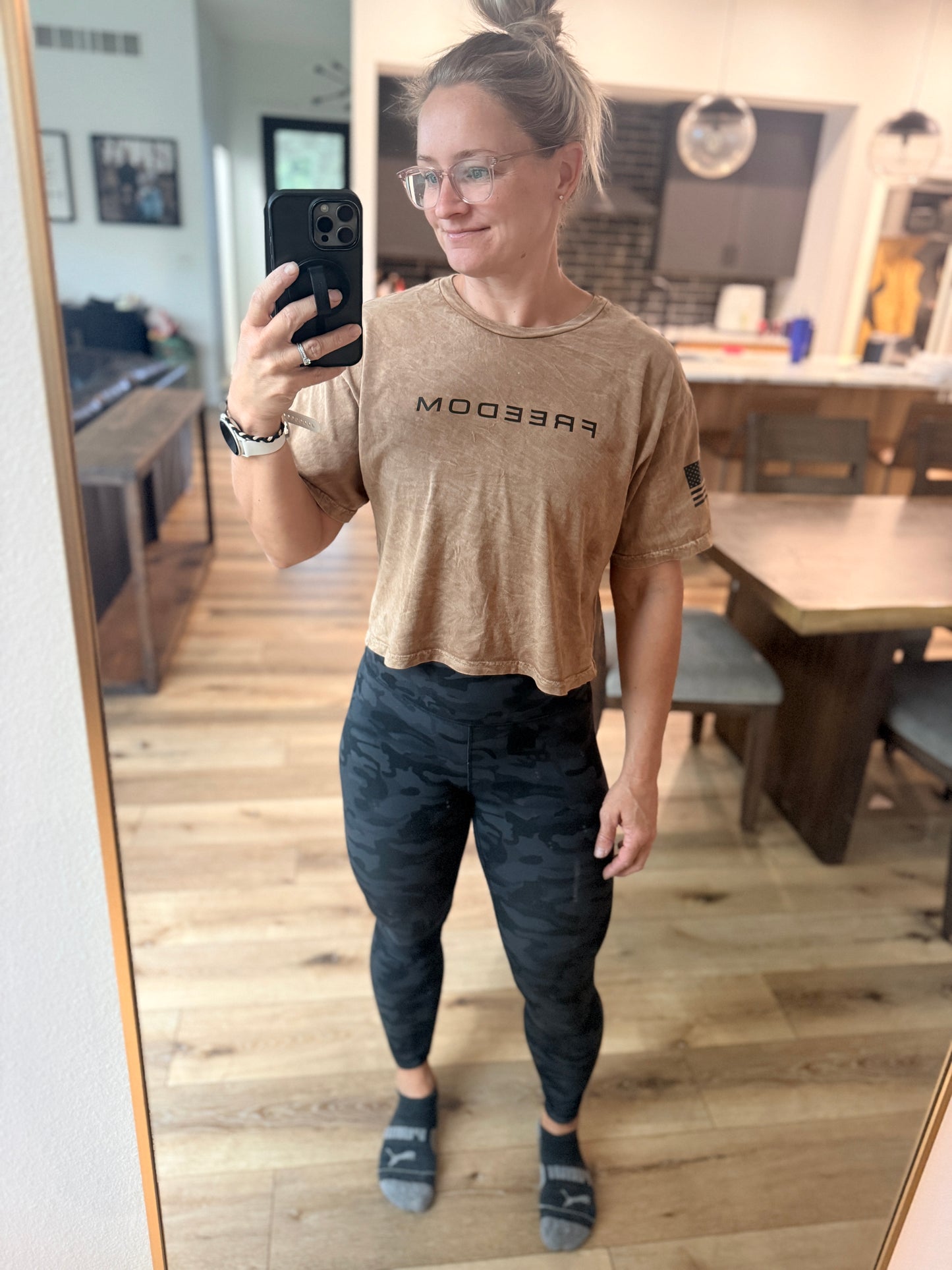 Freedom Crop Tee