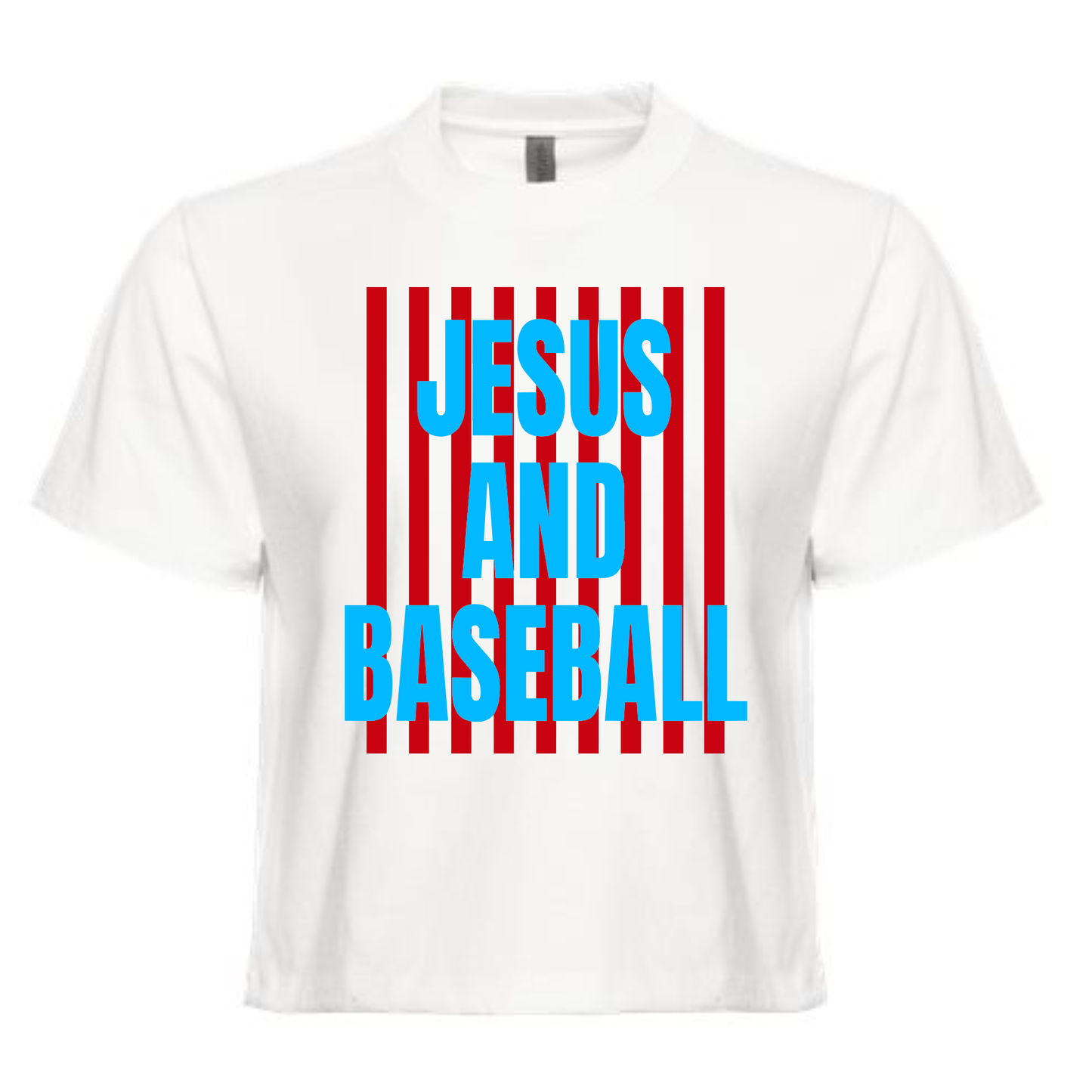 Jesus and Baseball on White