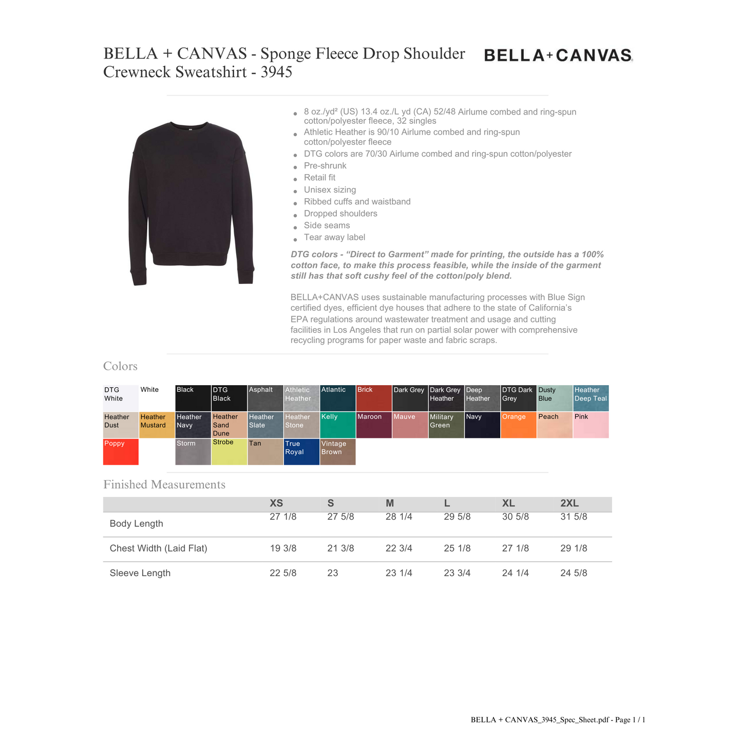 Spray Paint Unisex Bella Canvas Crewneck
