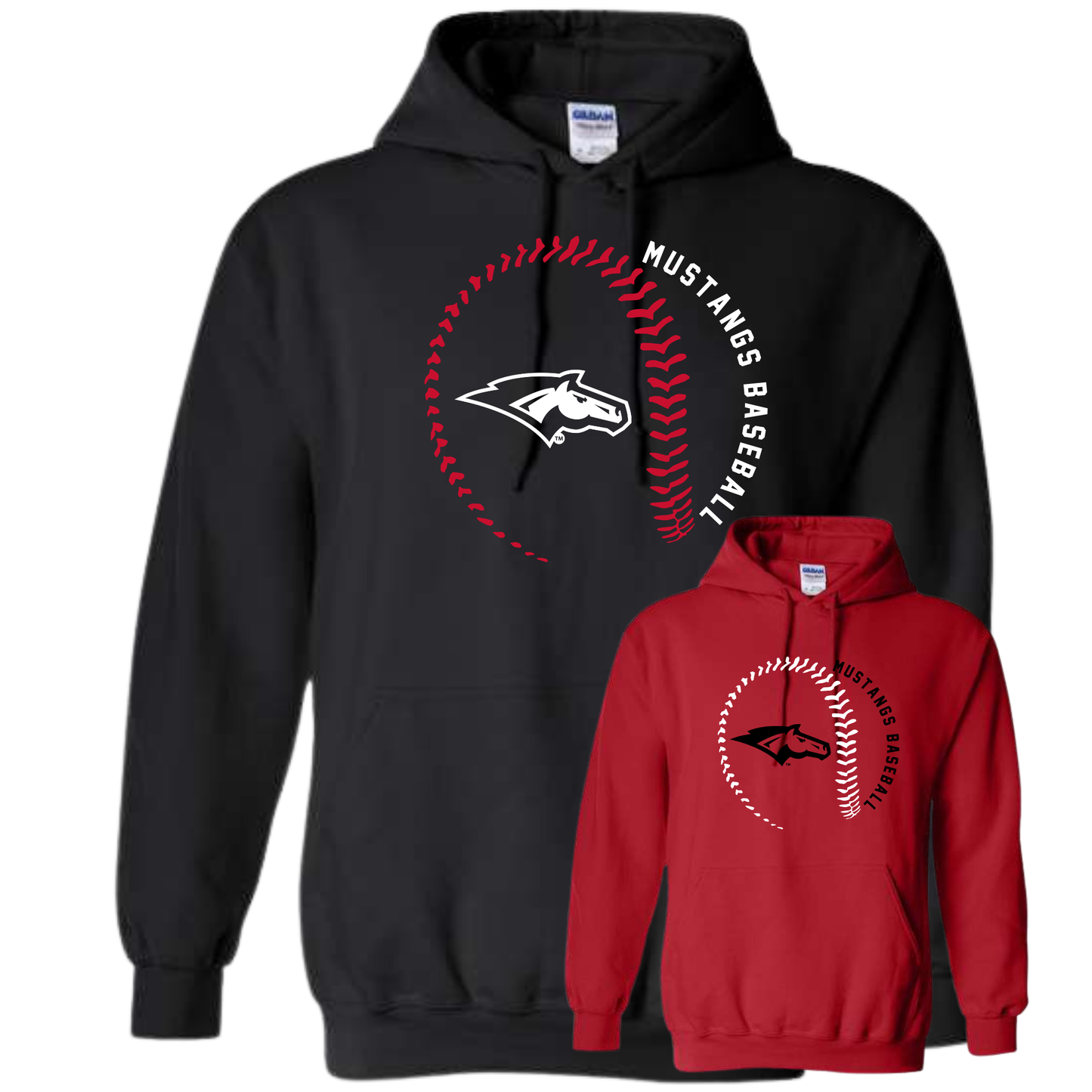 Baseball Stitches Hoodie (Adult & Youth)