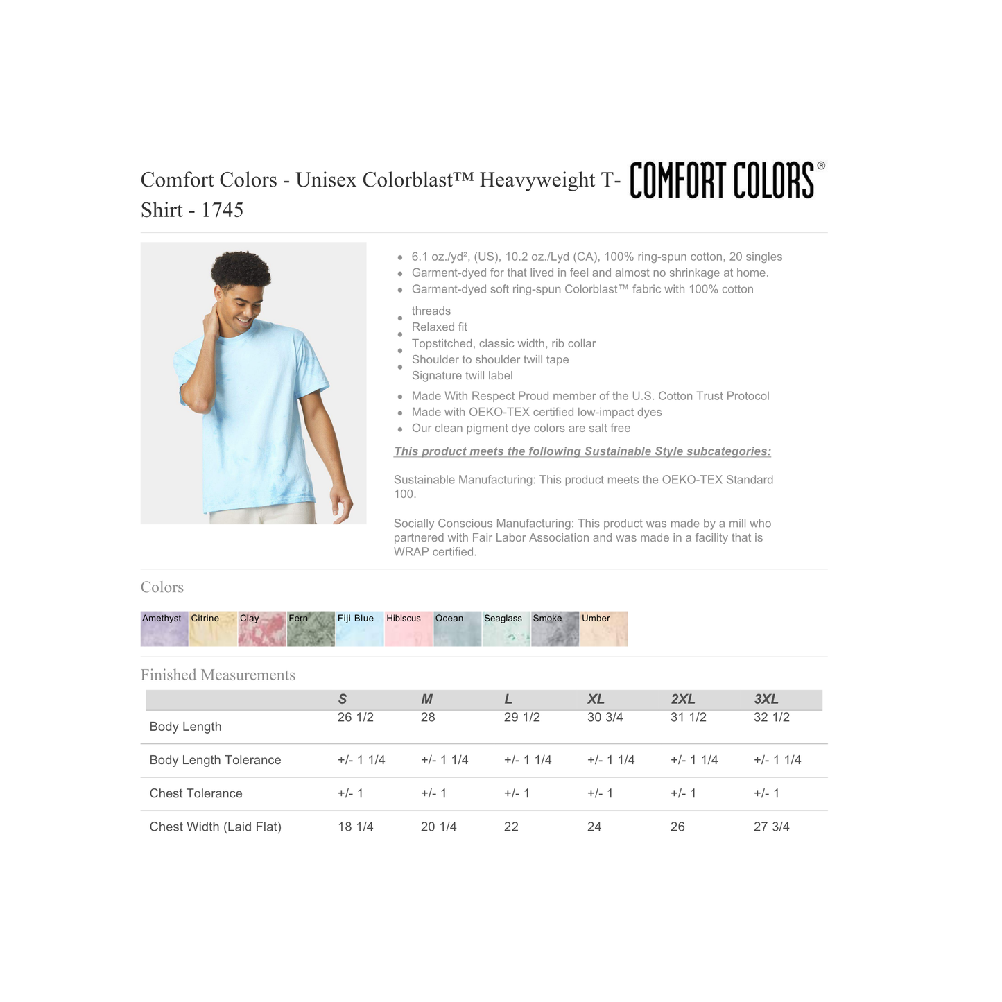 Comfort Colors Color Blast Tees (Youth & Adult)