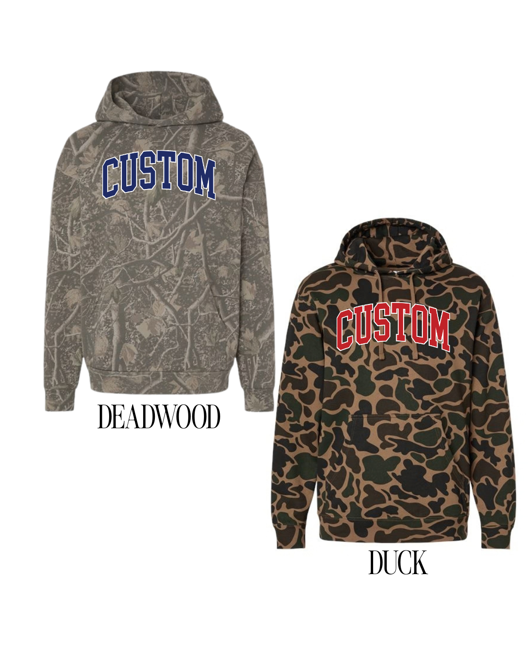 Custom Camo YOUTH Hoodies