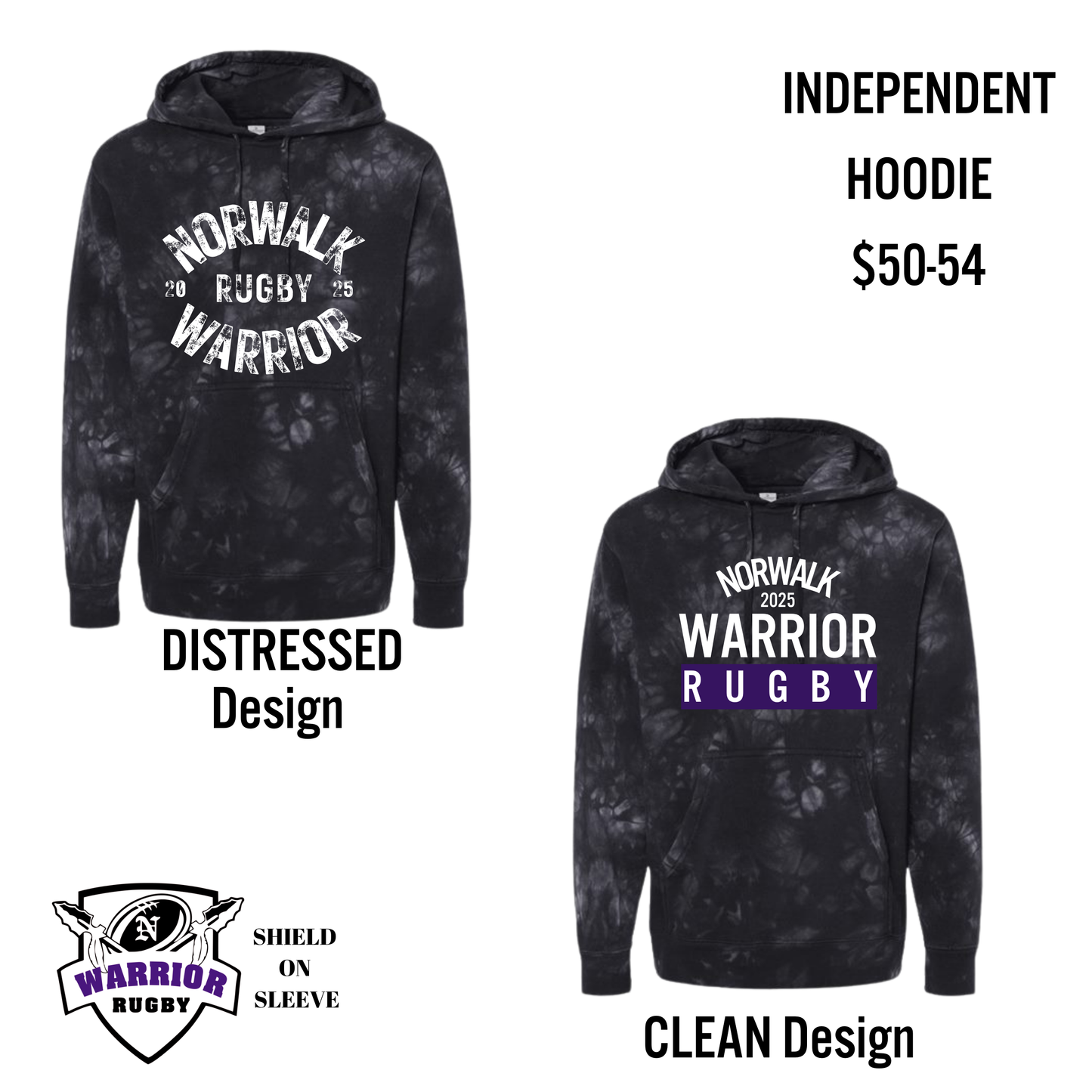 Black Tie Dye Hoodie