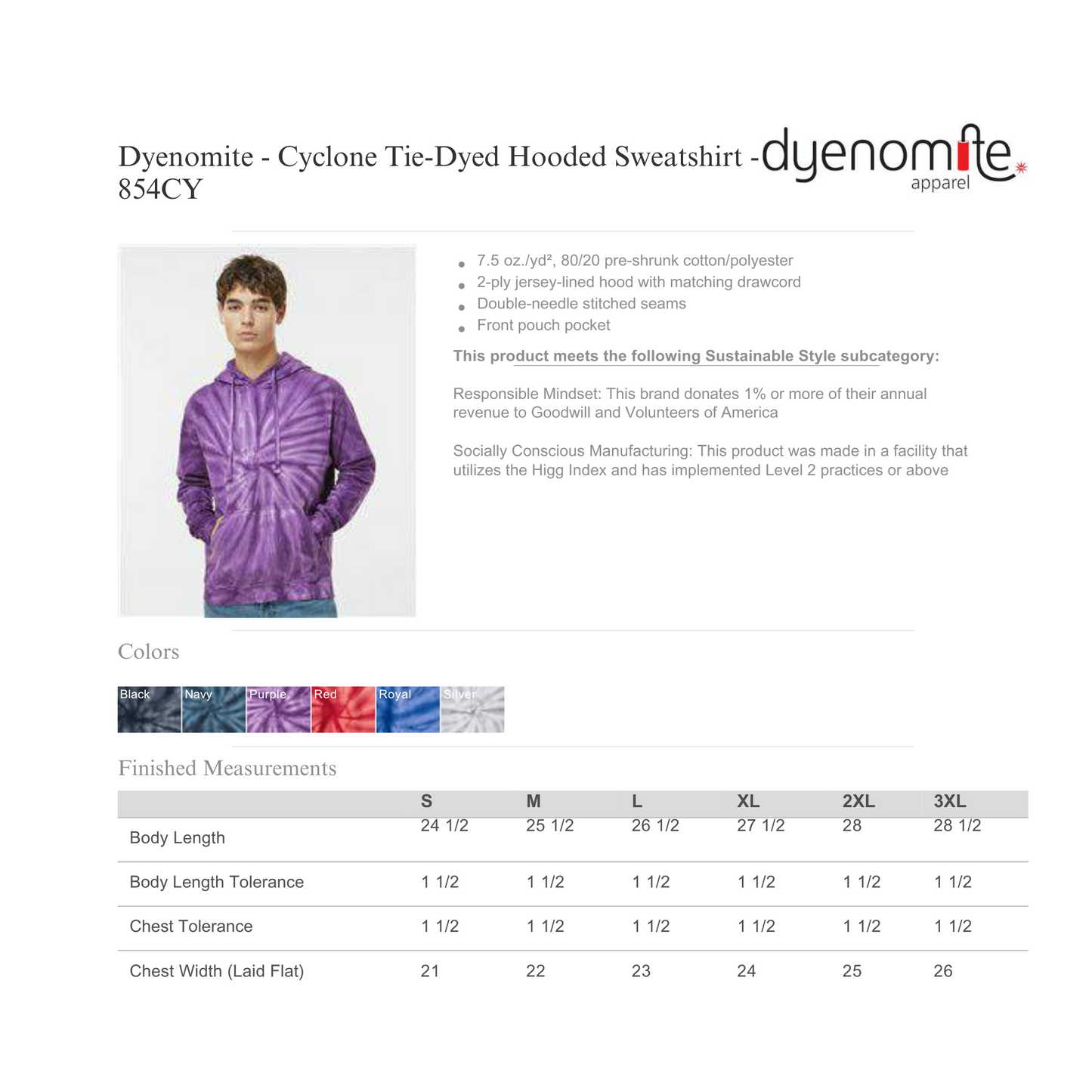 Purple Tie Dye Hoodie