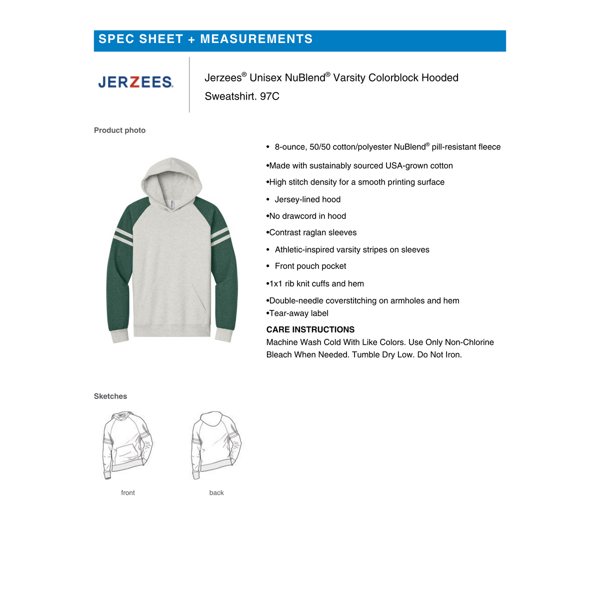 Custom Varsity Colorblock Hoodie