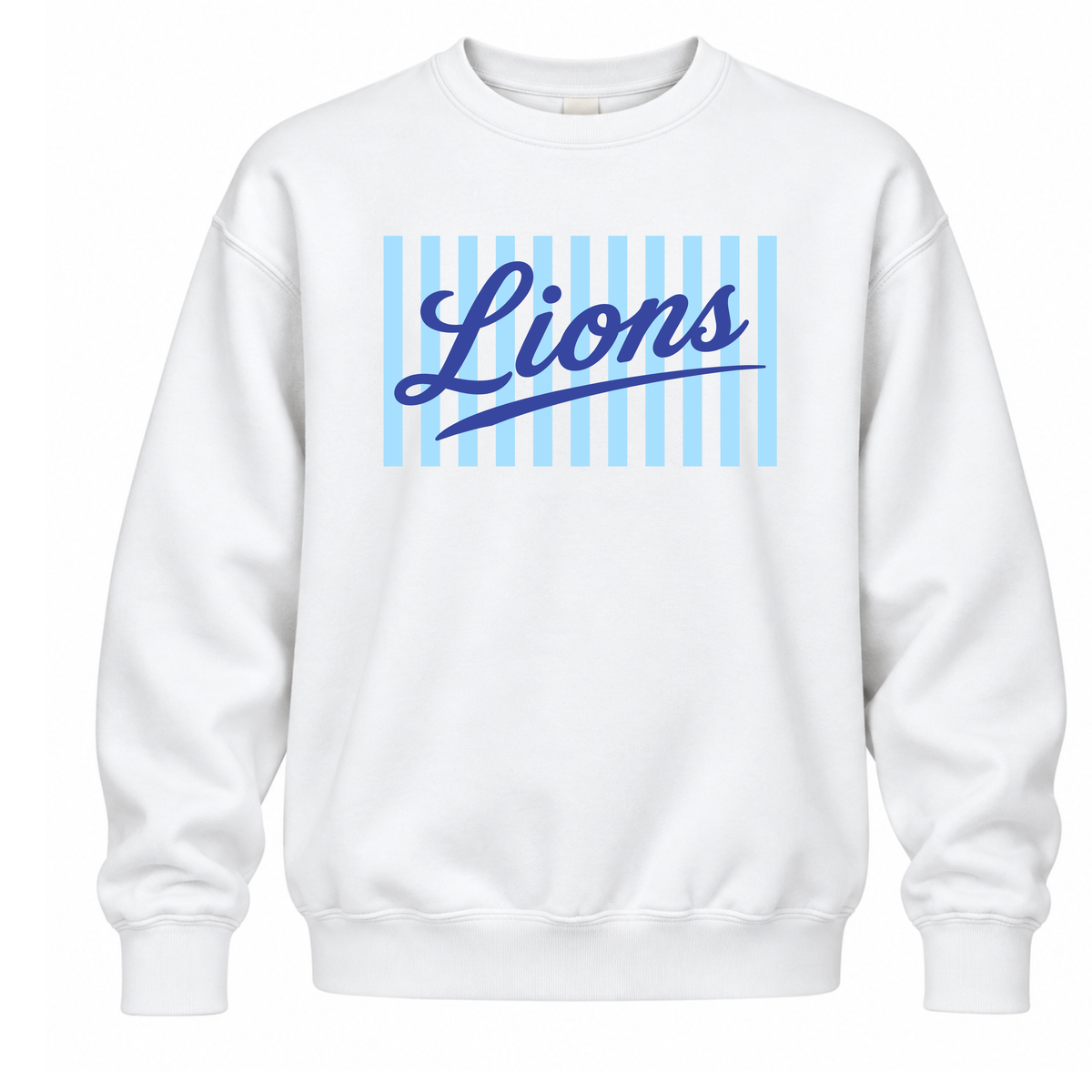 Custom Stripe Design Crewneck