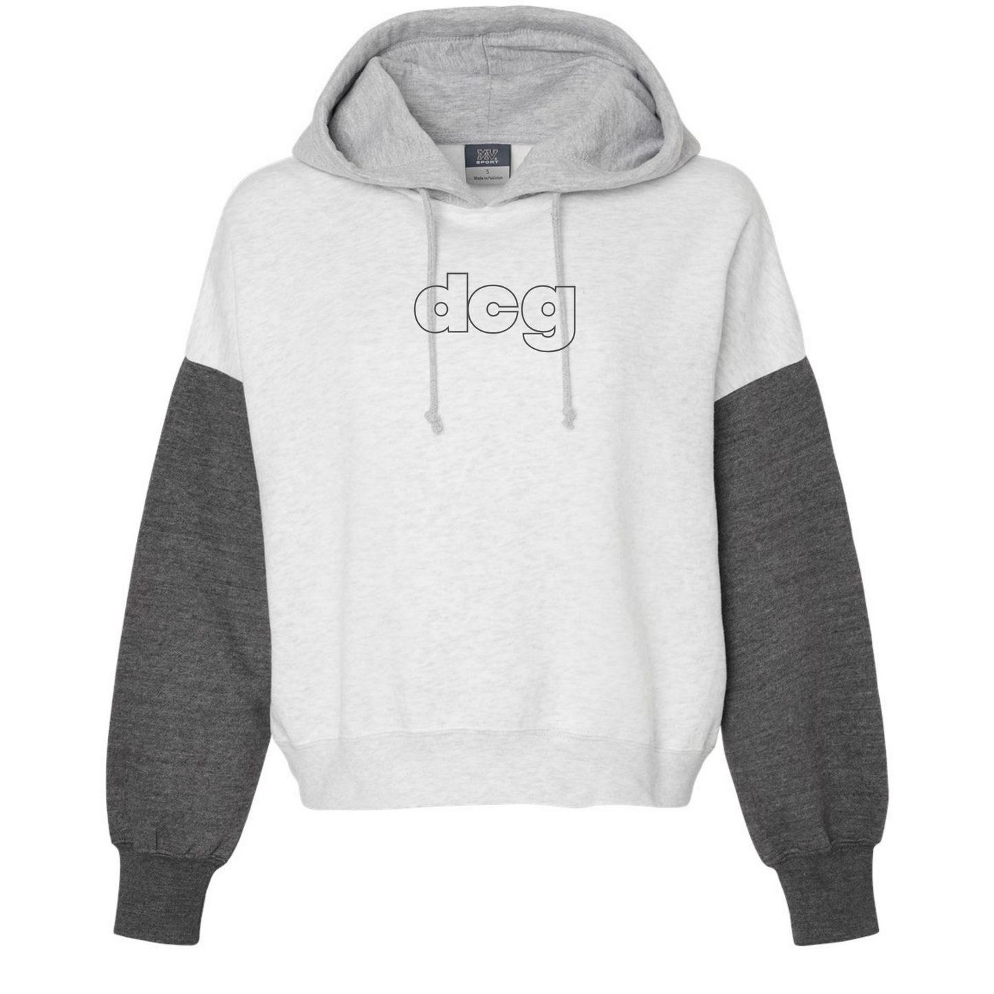 Color Block Crop Hoodie CUSTOM