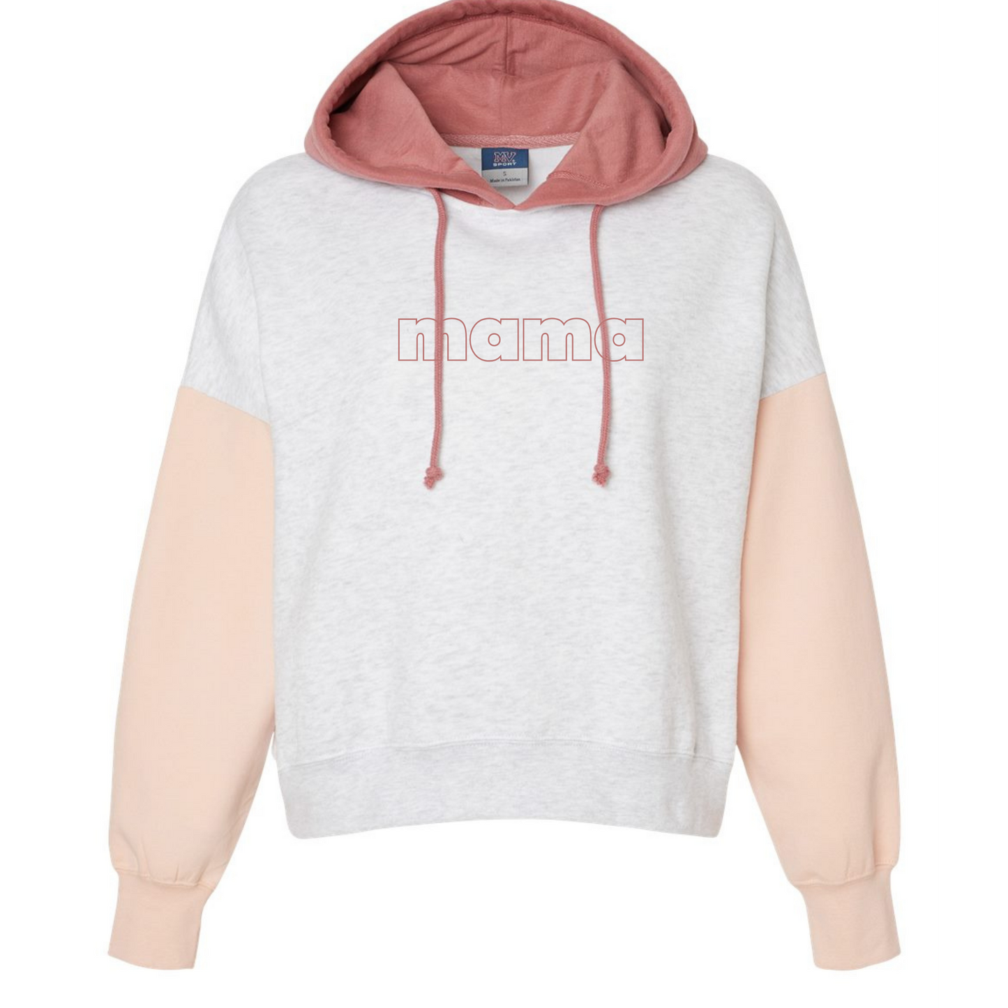 Color Block Crop Hoodie CUSTOM