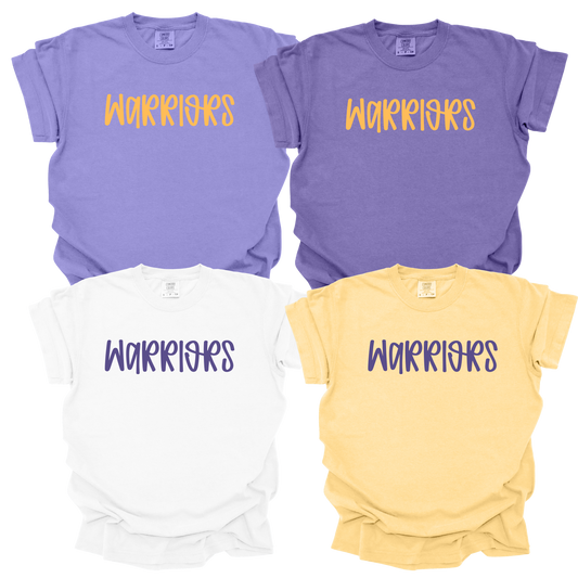 Warriors Handwriting Design