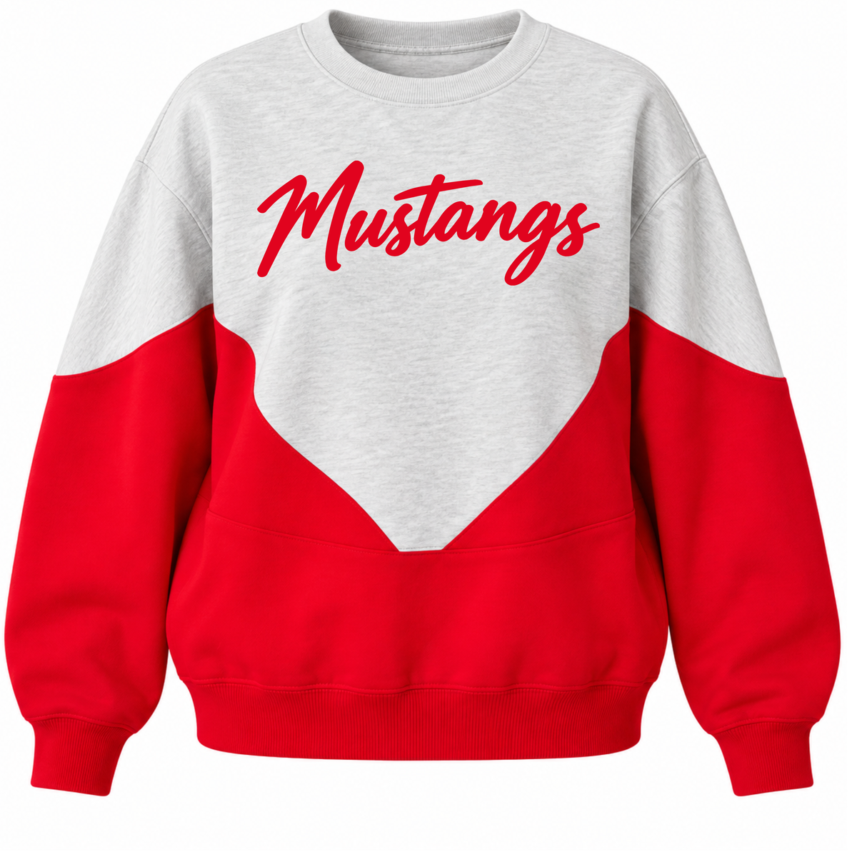 Mustangs Color Block Crew
