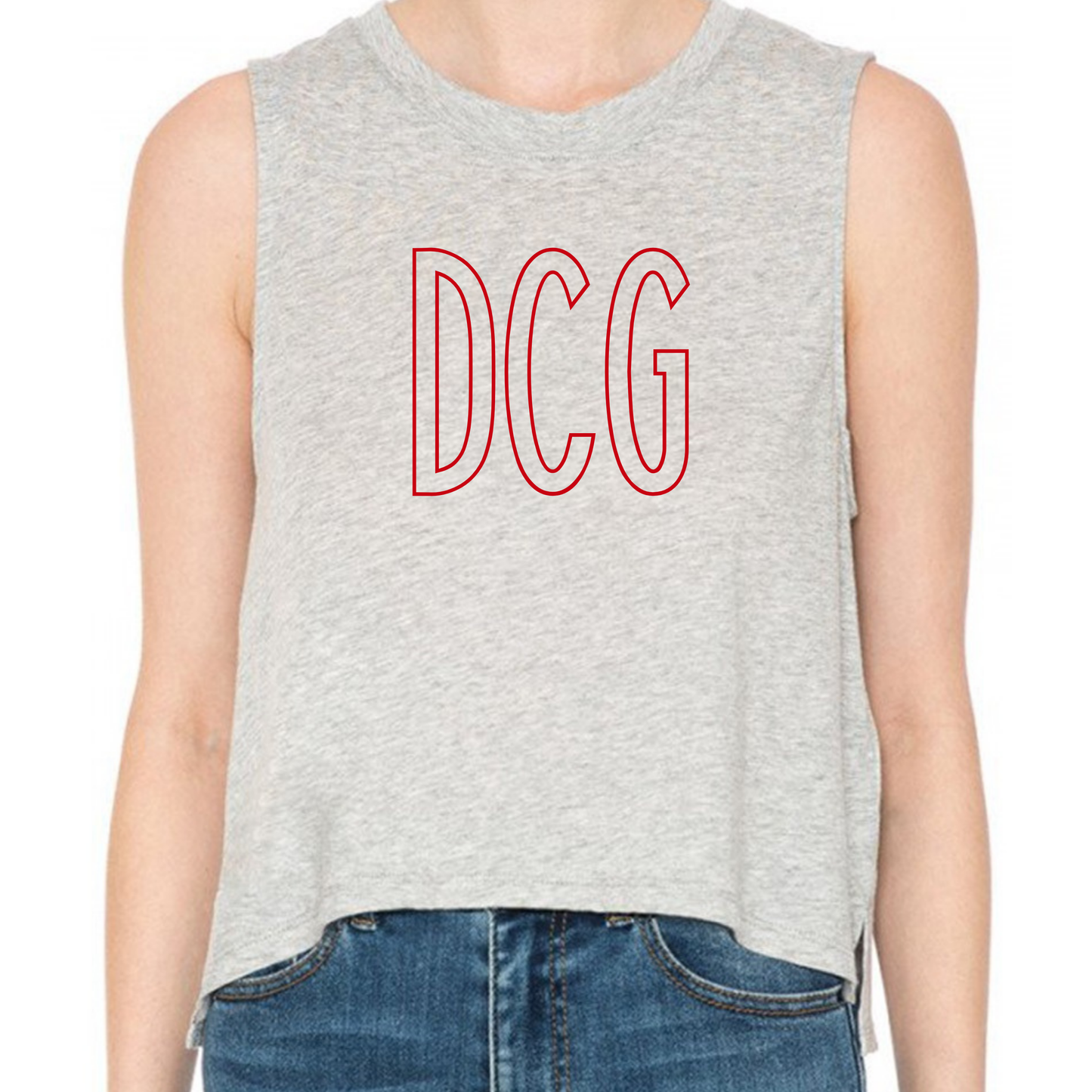 GREY Cropped Tank - CUSTOM