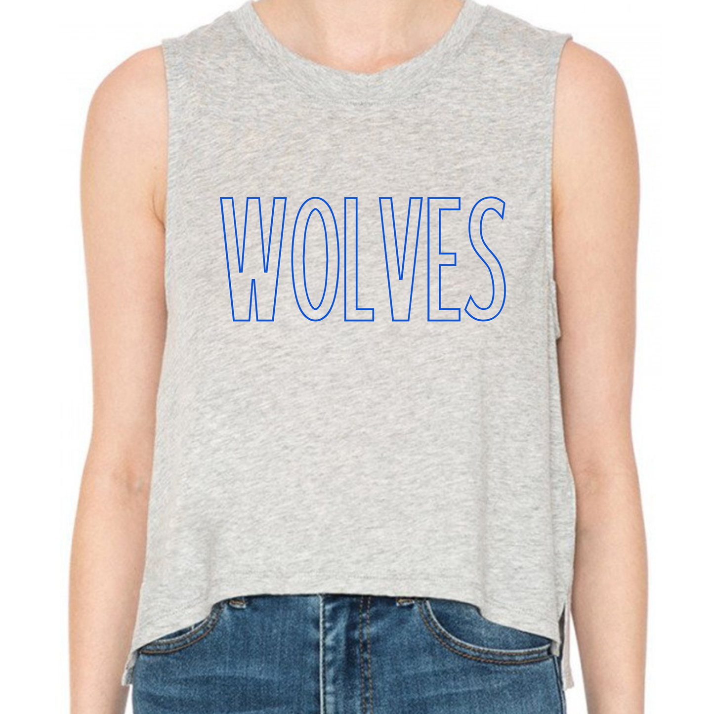 GREY Cropped Tank - CUSTOM