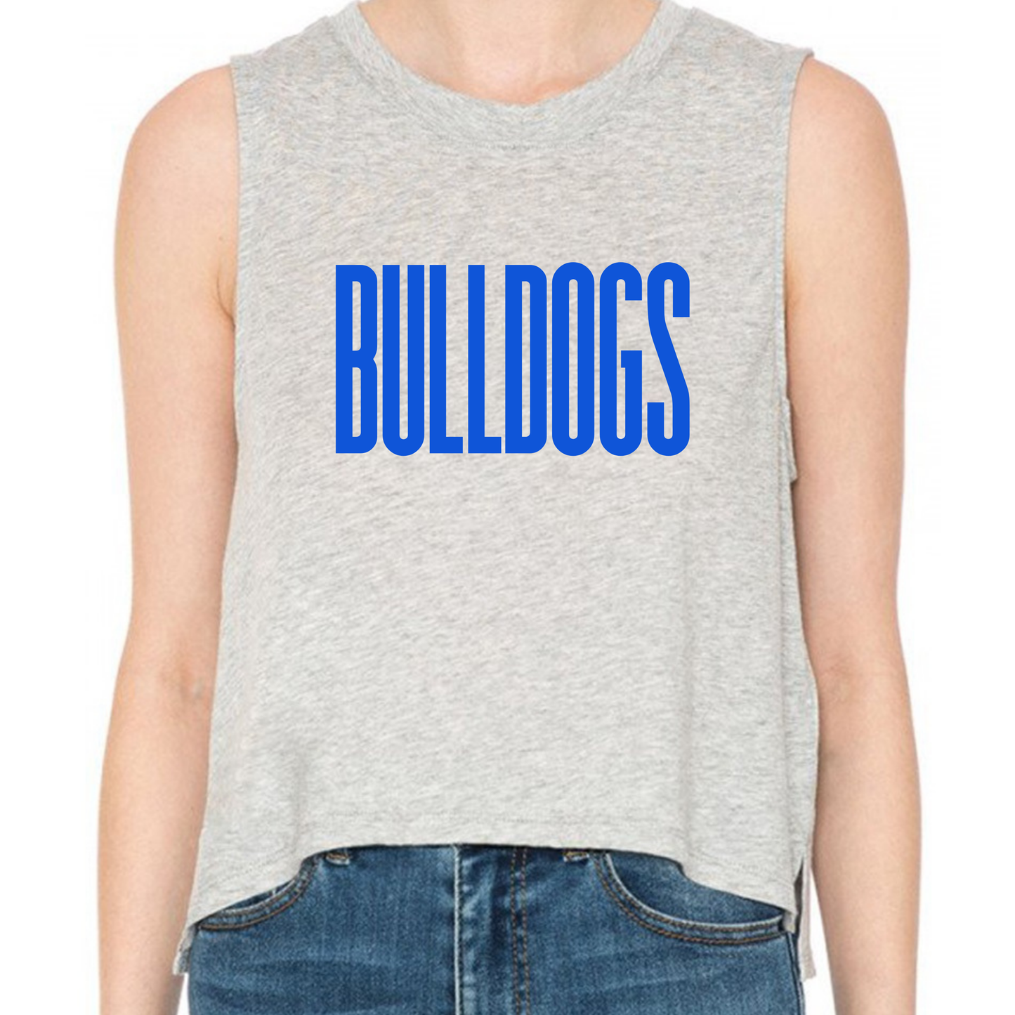 GREY Cropped Tank - CUSTOM