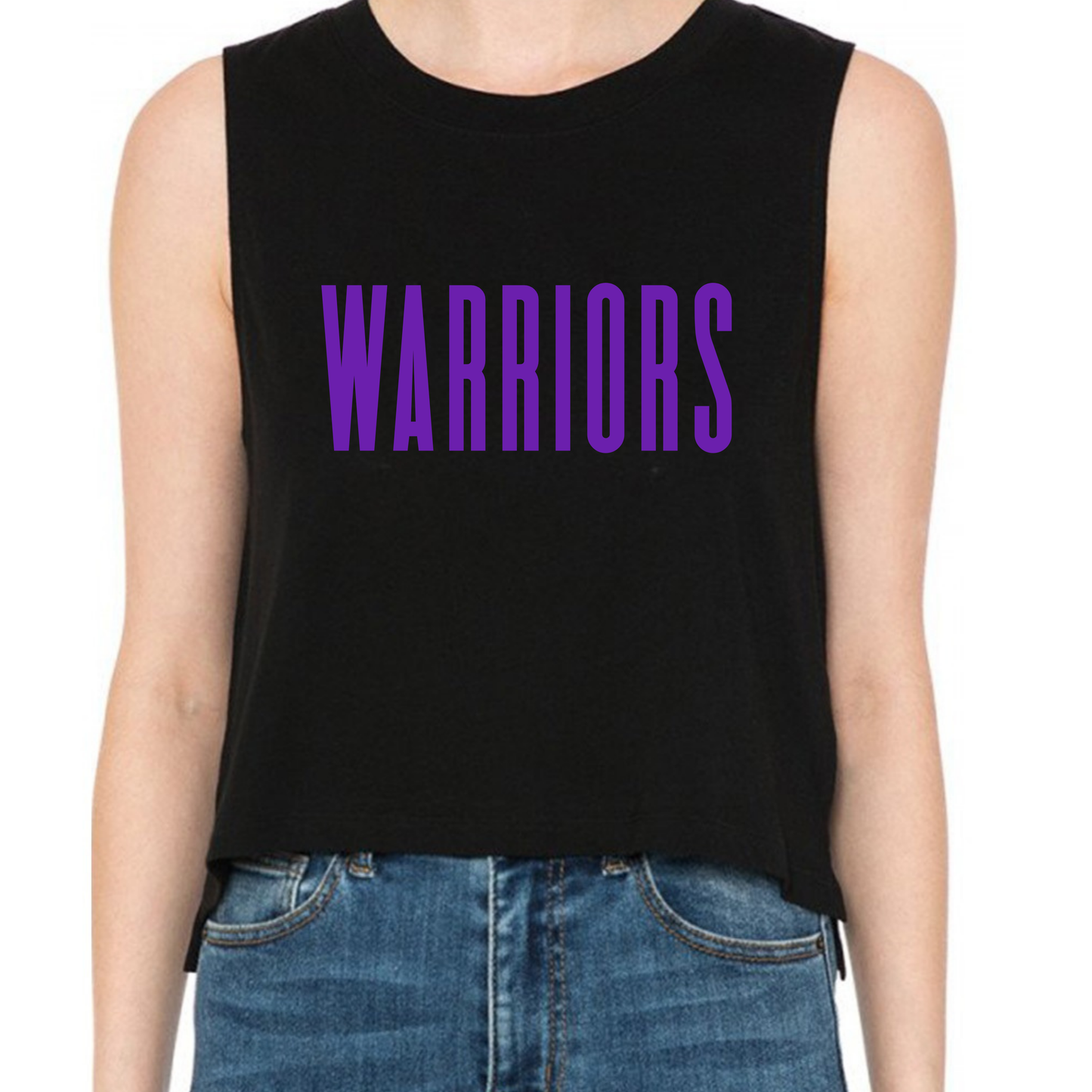 BLACK Cropped Tank - CUSTOM