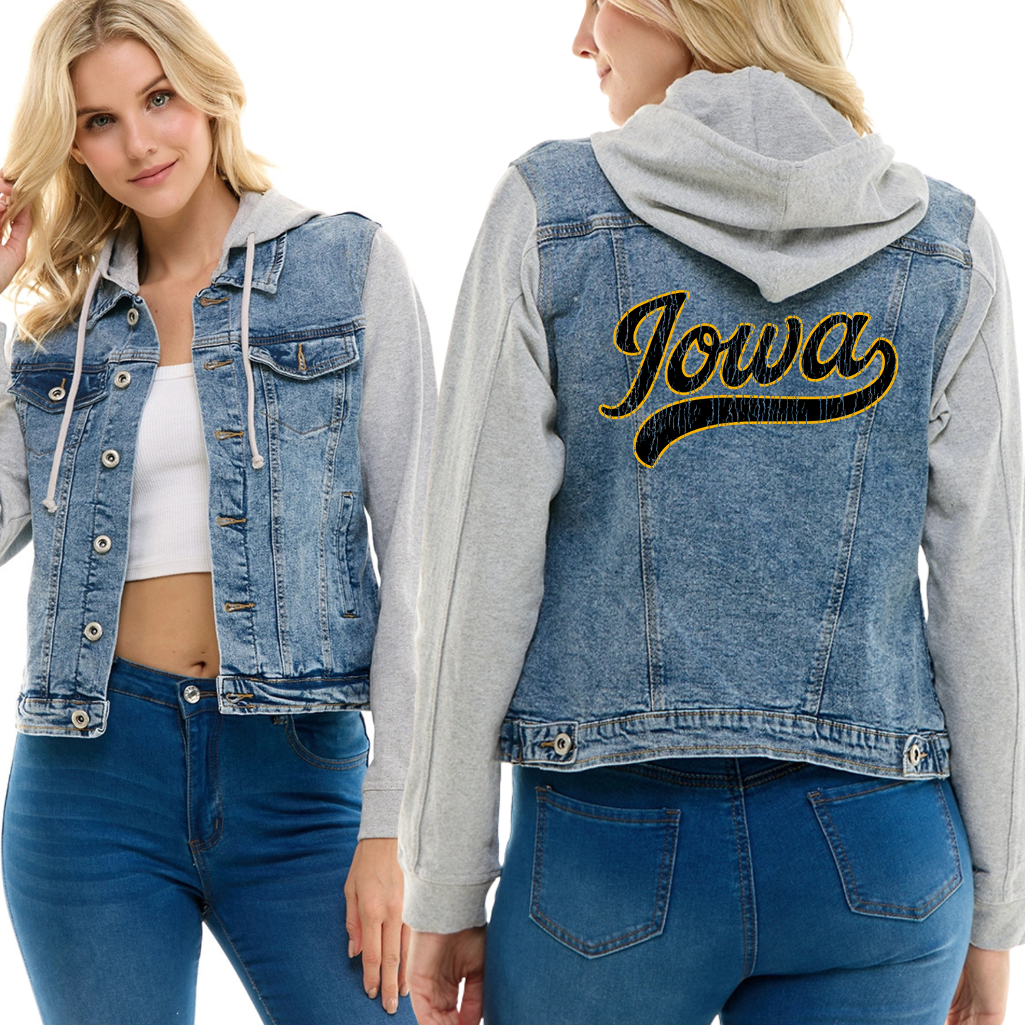 Custom Hooded Denim Jacket