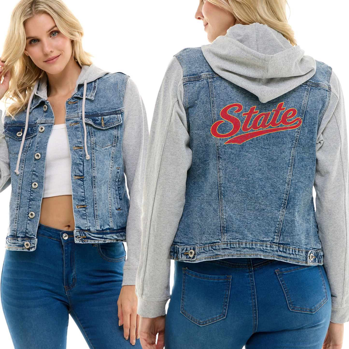 Custom Hooded Denim Jacket