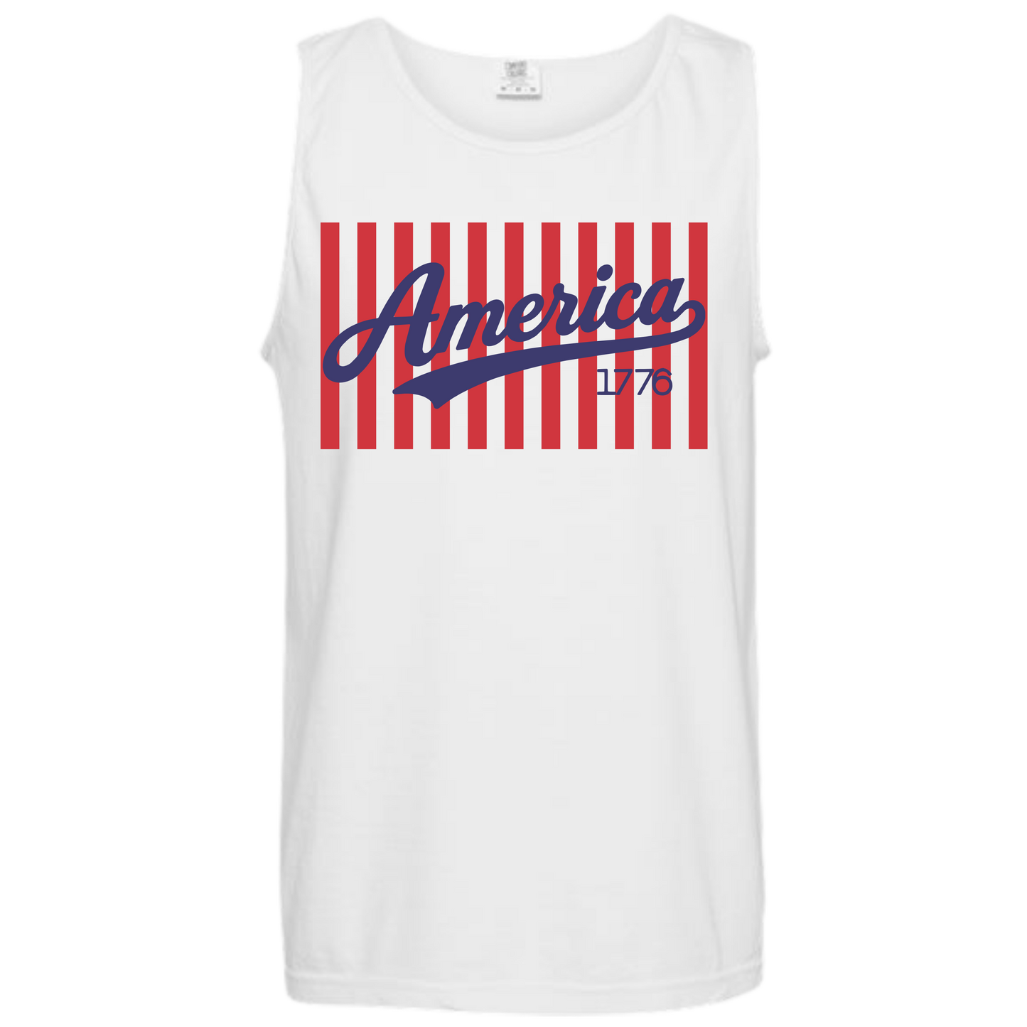 White or Blue Lines Unisex TANK