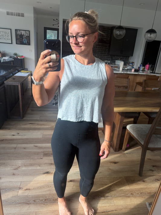 Black Cropped Tank
