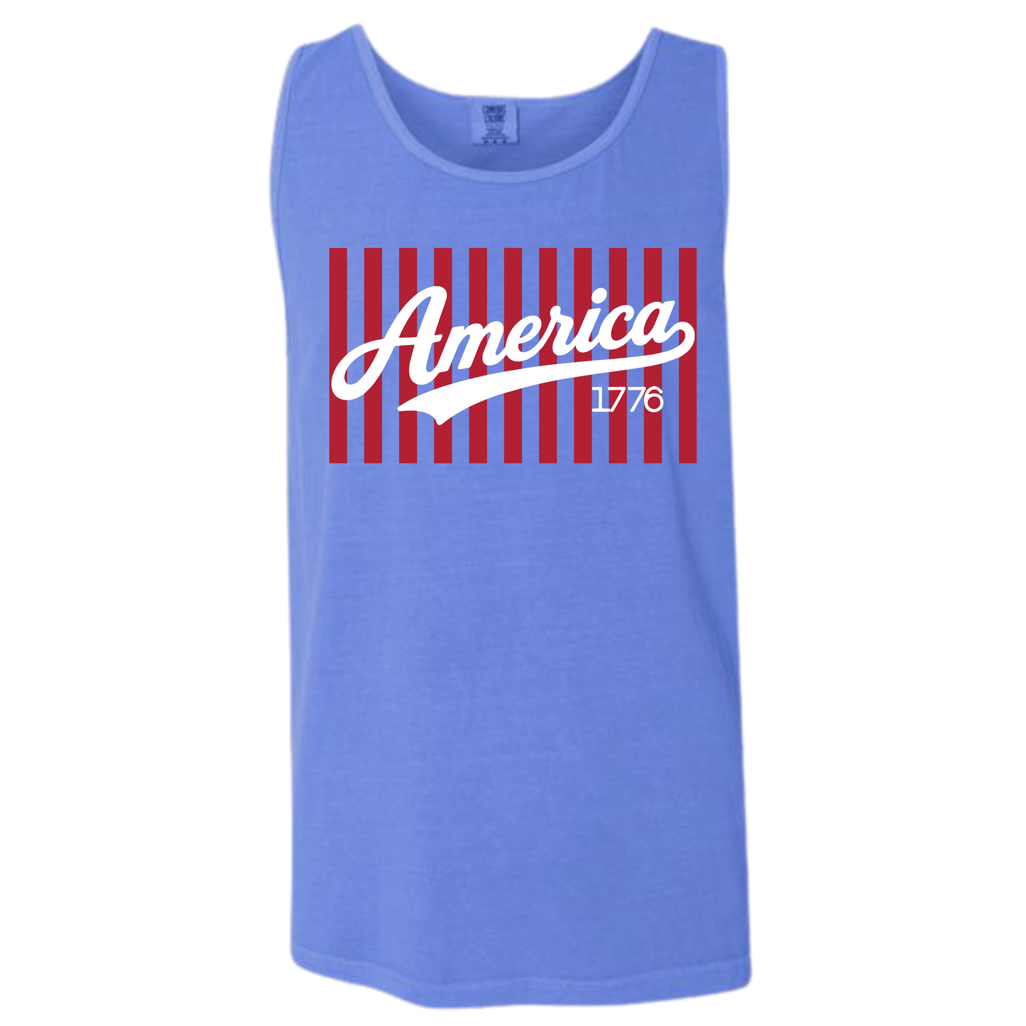 White or Blue Lines Unisex TANK