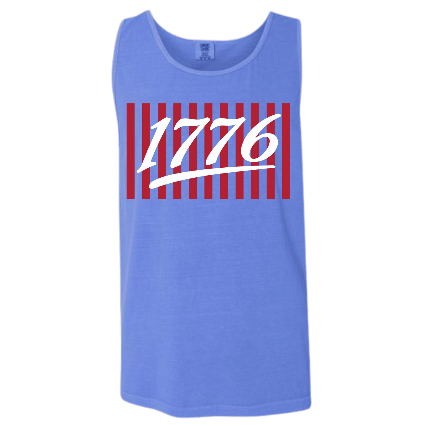 White or Blue Lines Unisex TANK