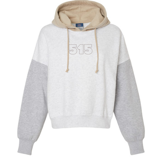Color Block Crop Hoodie CUSTOM