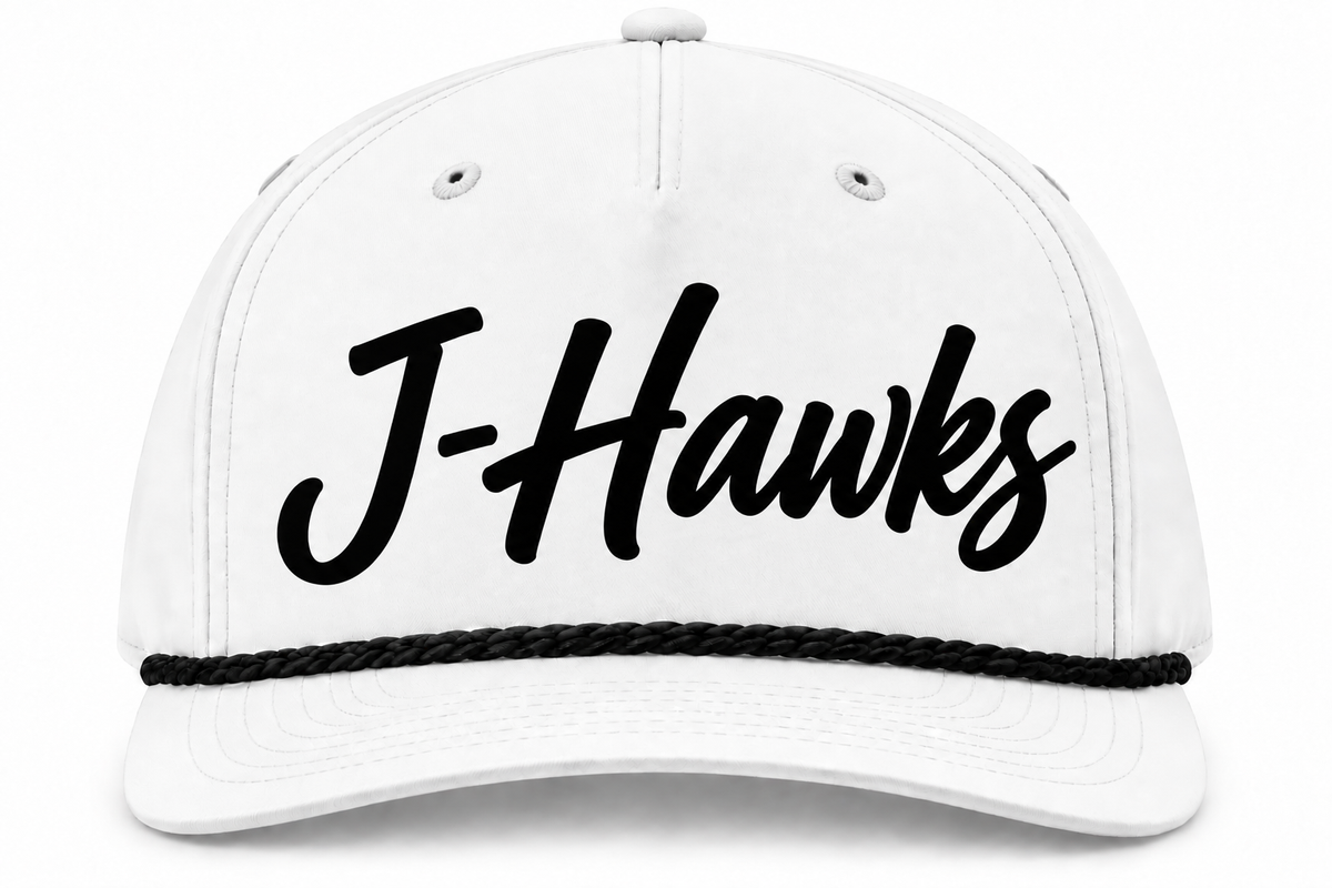 J-Hawks or Urbandale White Rope Hat