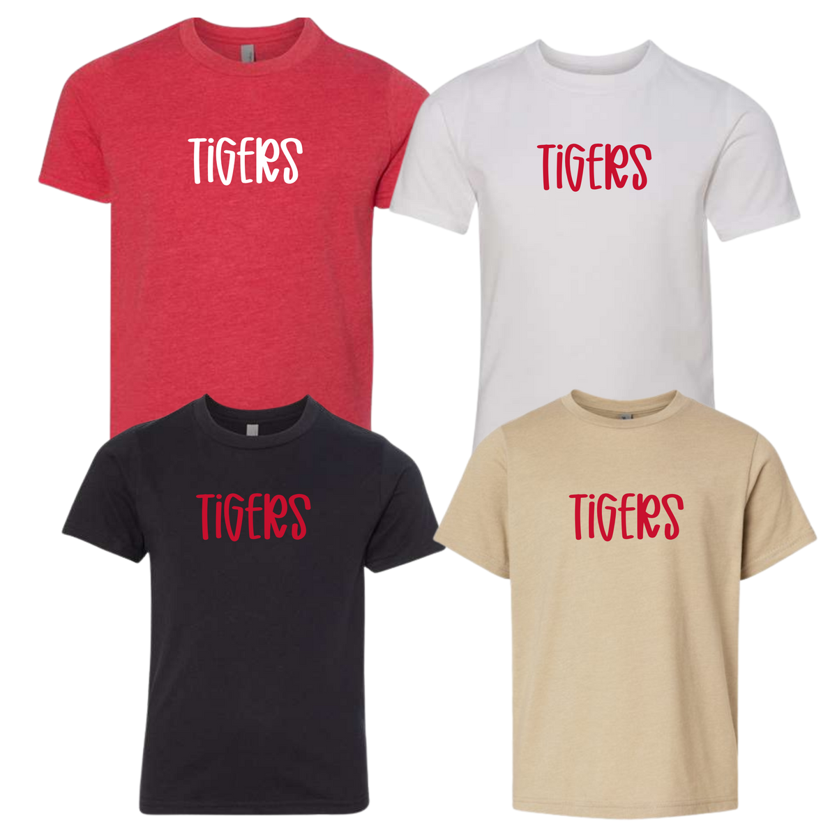 Tigers handwriting  YOUTH Tees