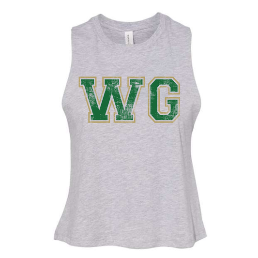 Custom Bella Cropped Racerback Tank
