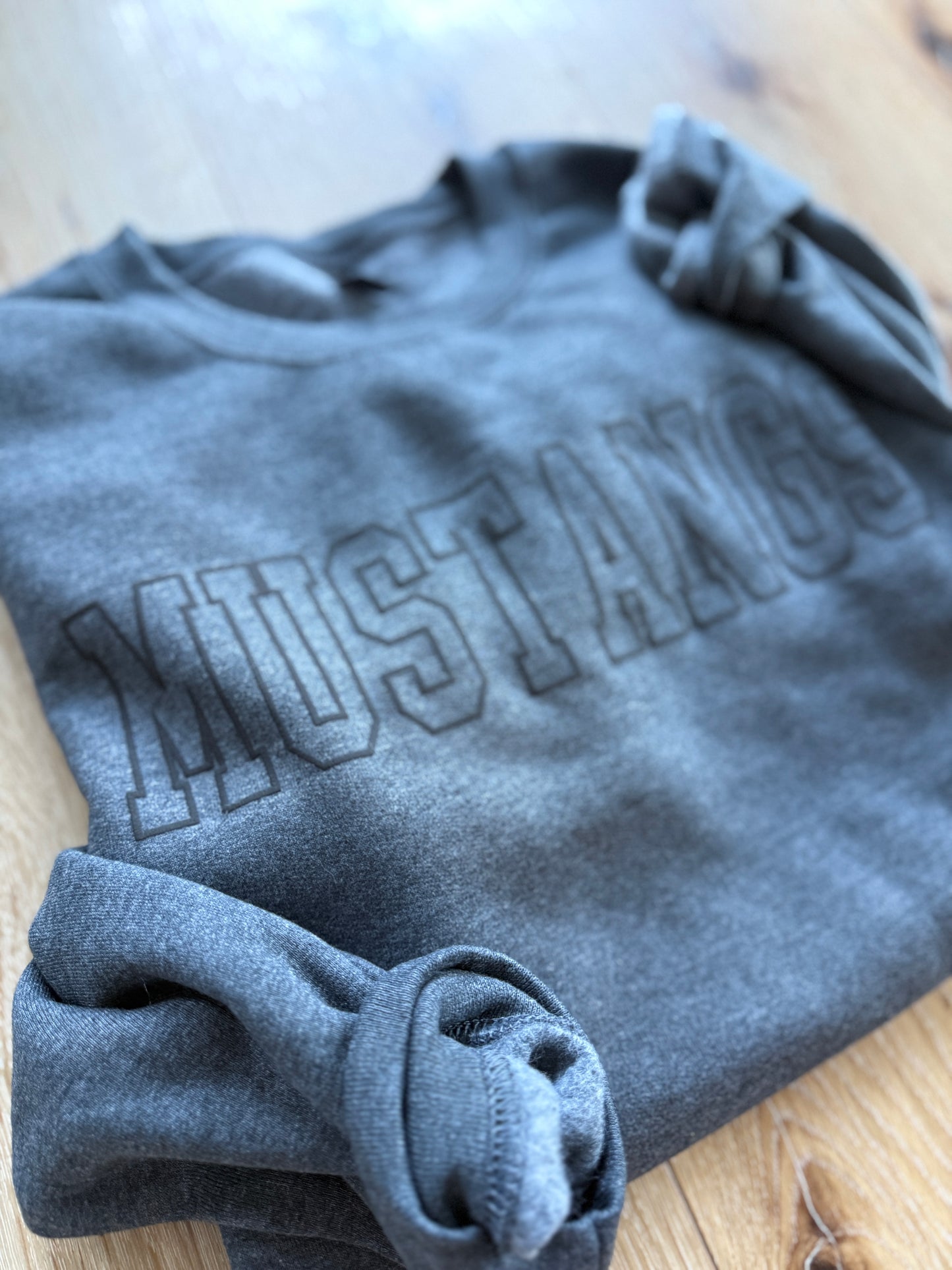 custom puff crewneck