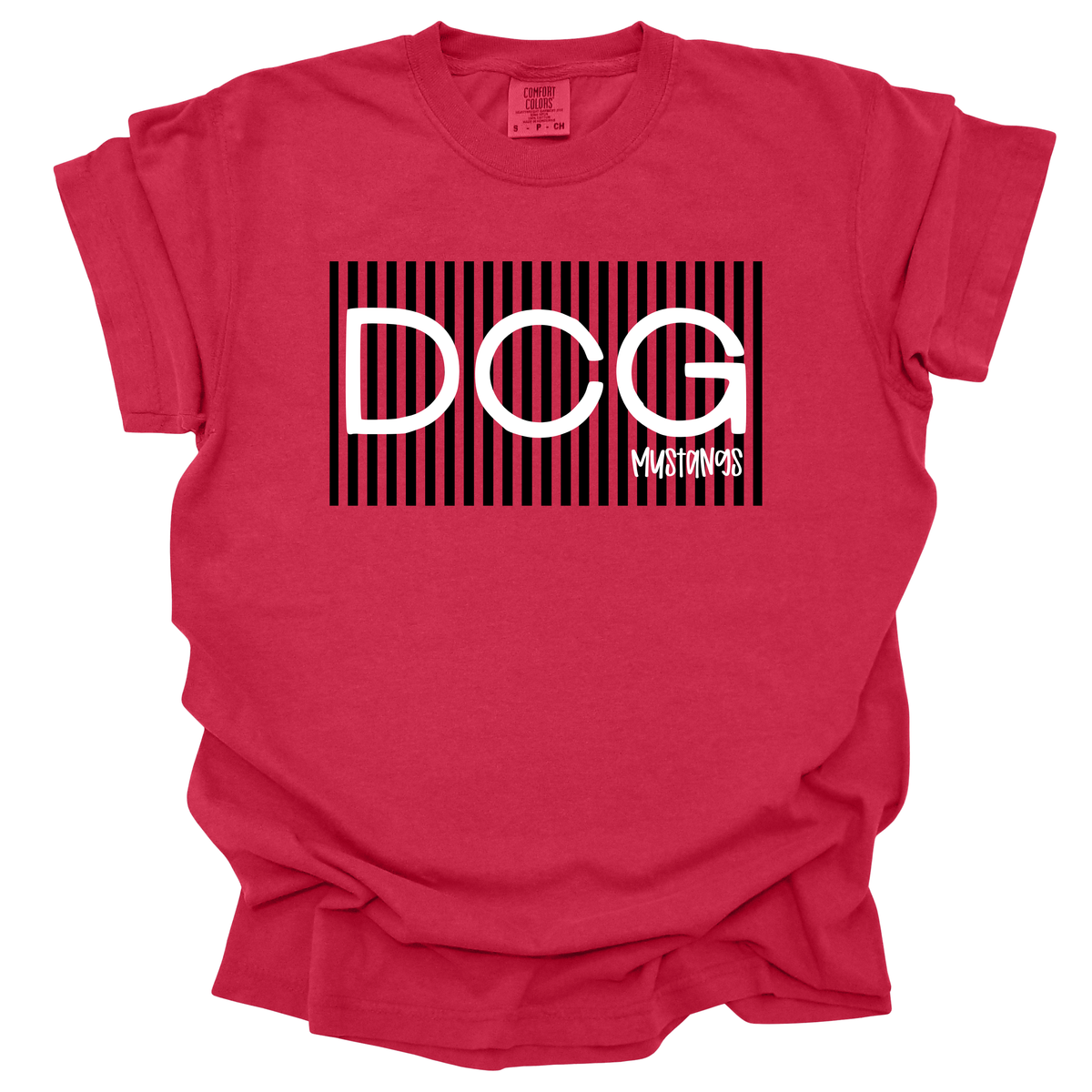 DCG Mustangs YOUTH Red Tee