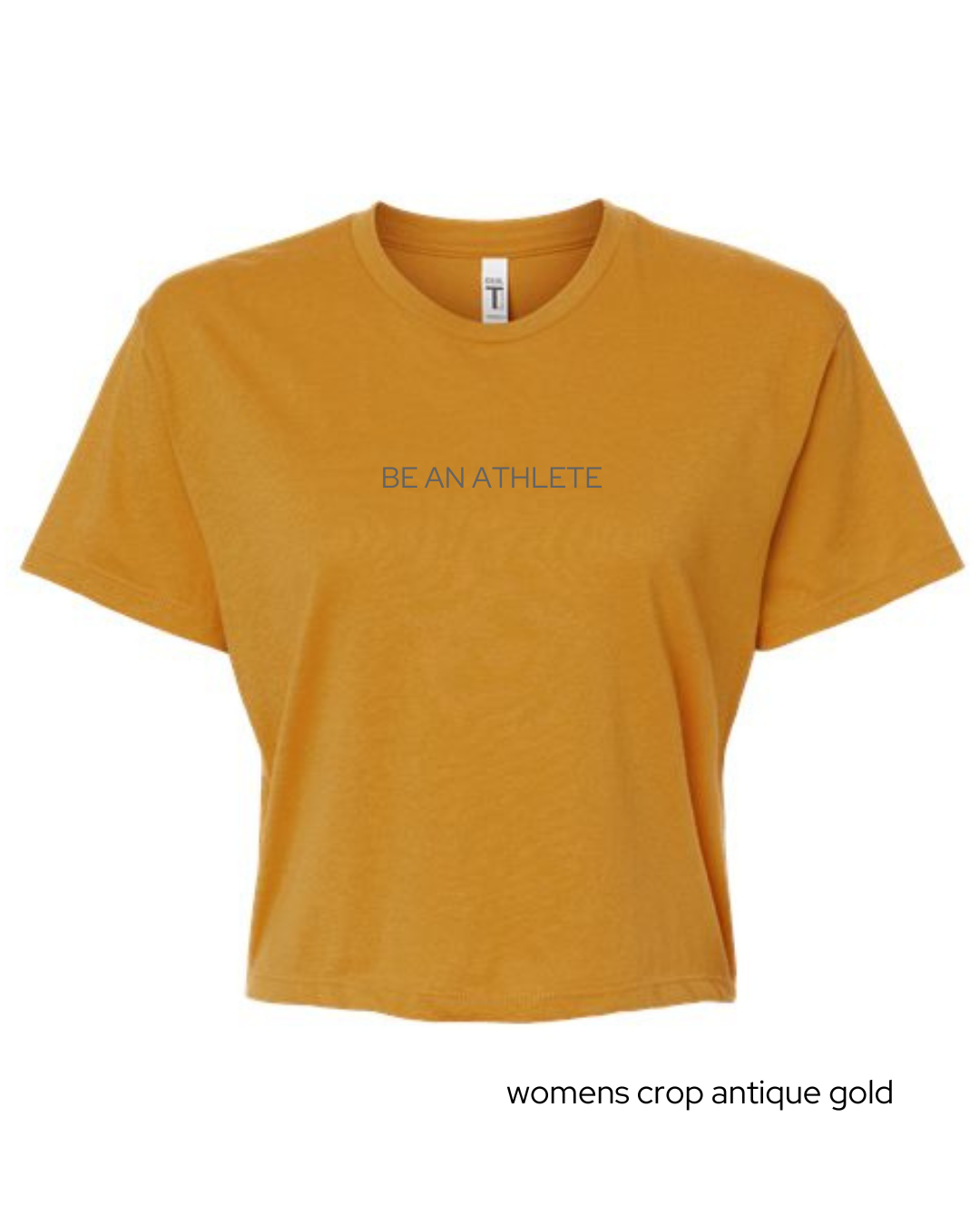 be an athlete t-shirt and crop tee