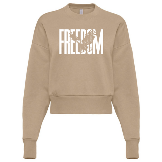 Freedom Eagle Cropped Sweatshirt