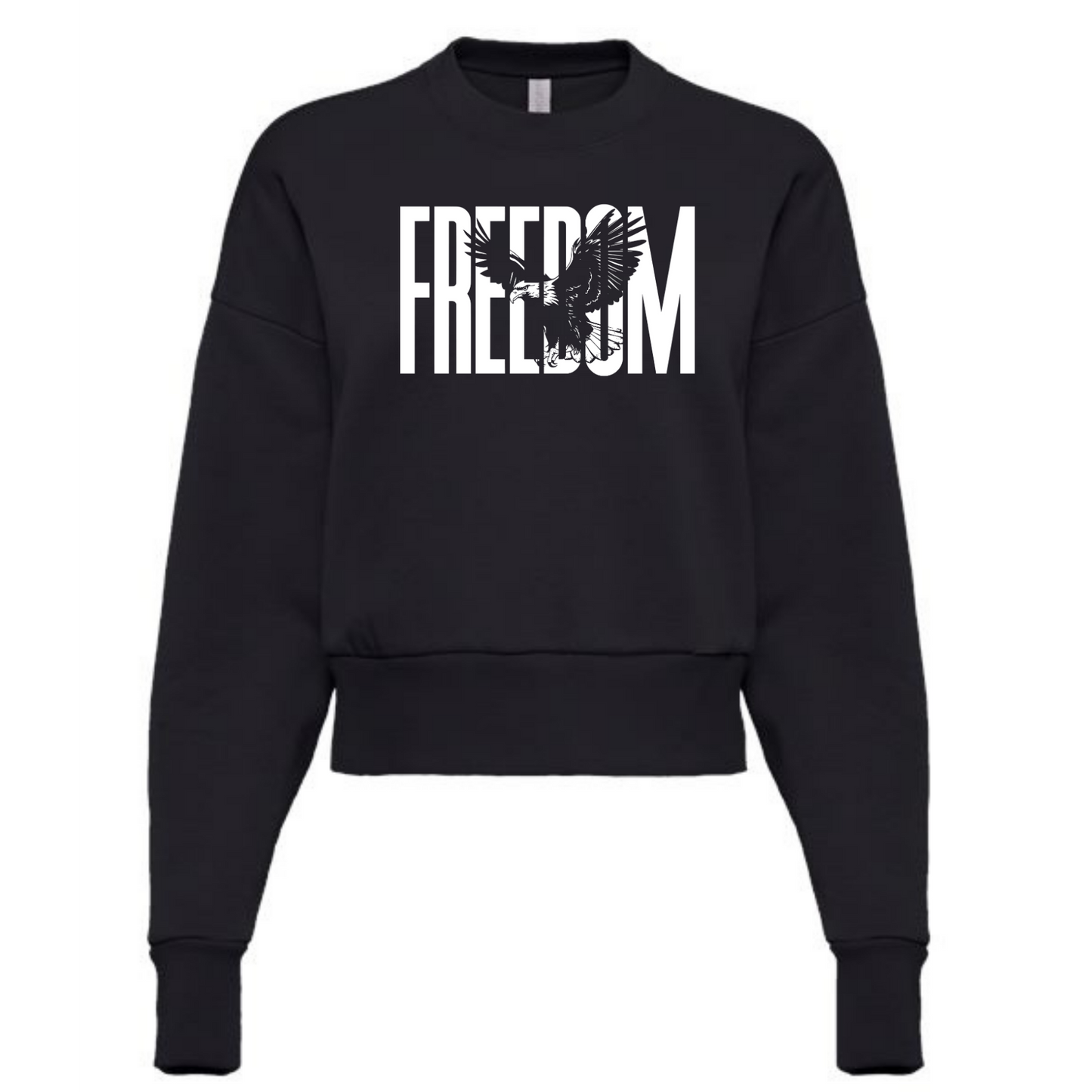 Freedom Eagle Cropped Sweatshirt