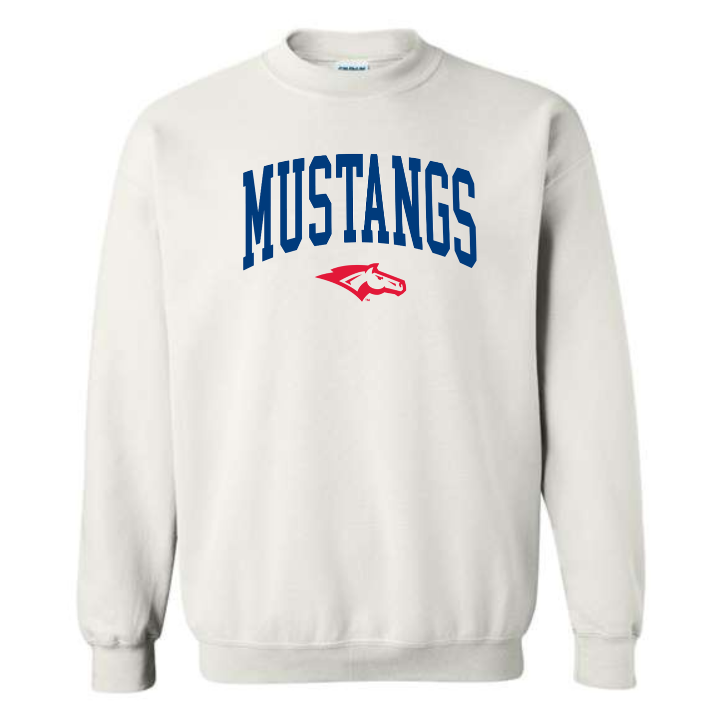 Red, White and Blue Mustangs Crewneck