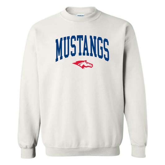 Red, White and Blue Mustangs Crewneck