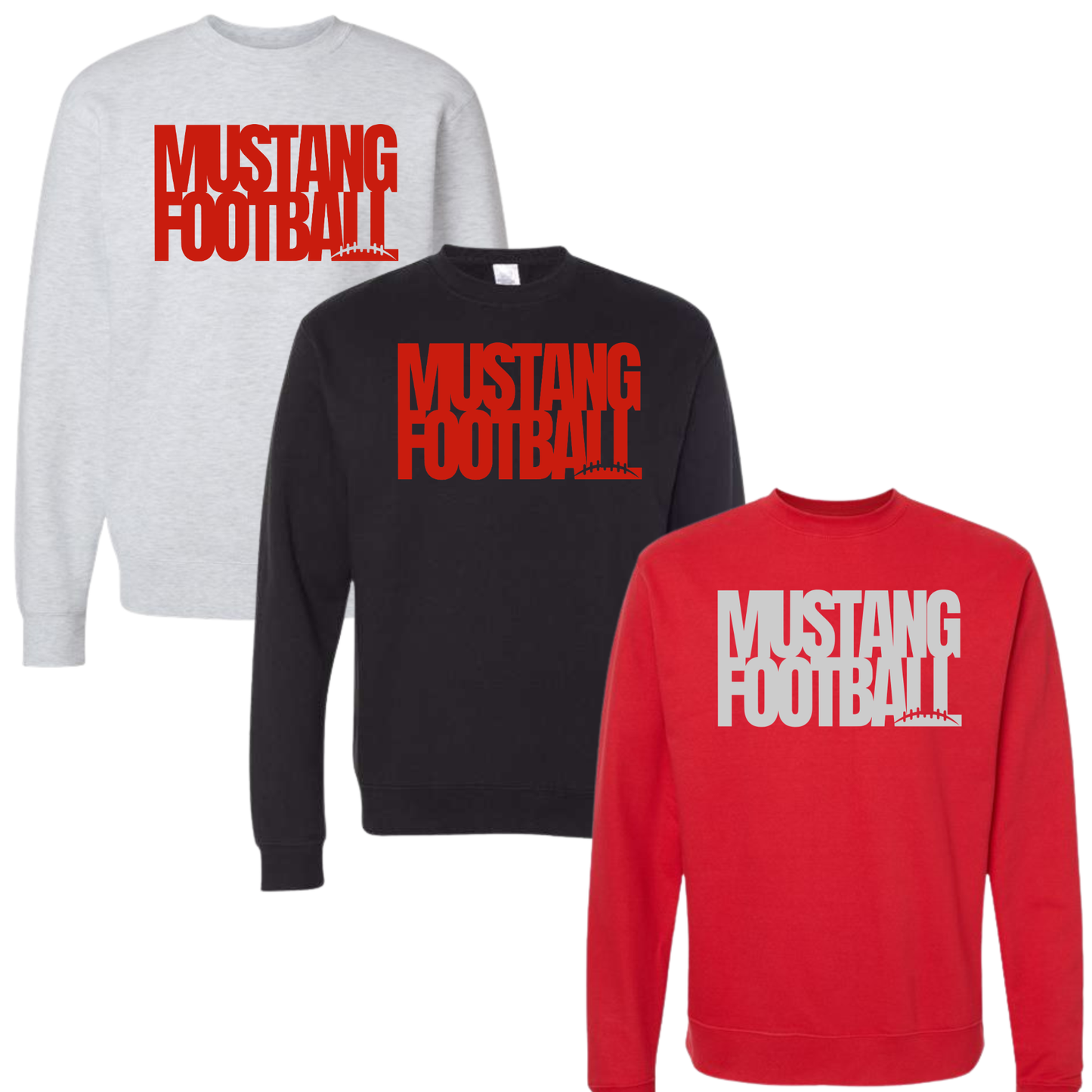 Mustang Football Crewneck
