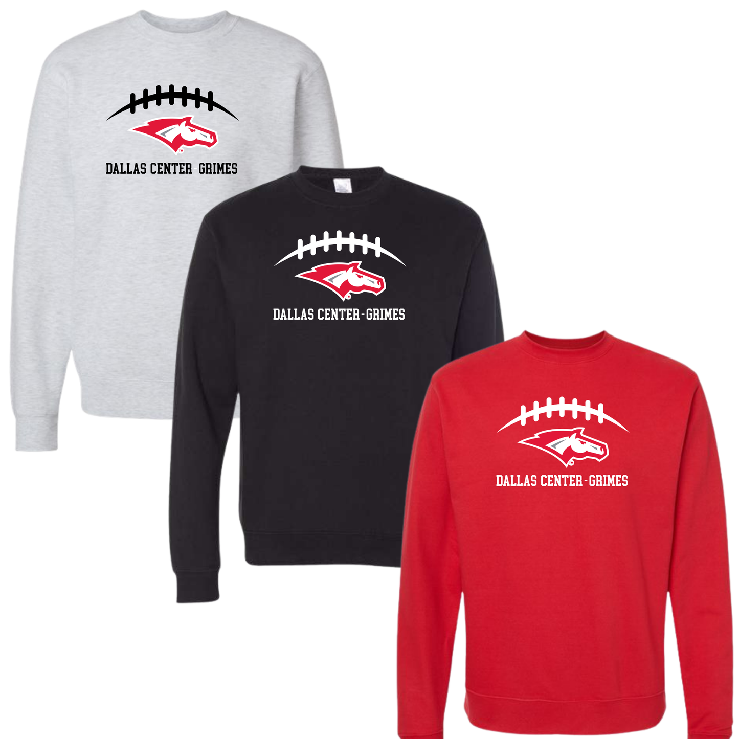 DCG Mustangs Football Crewneck
