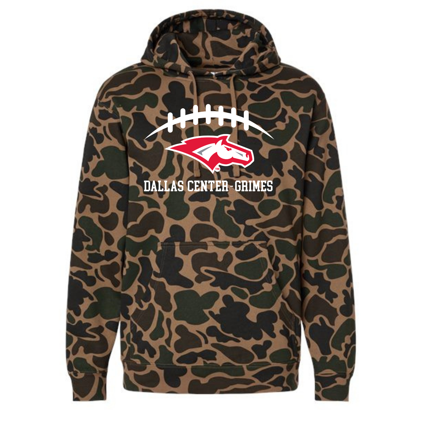 DCG Mustangs Football Duck Camo Hoodie