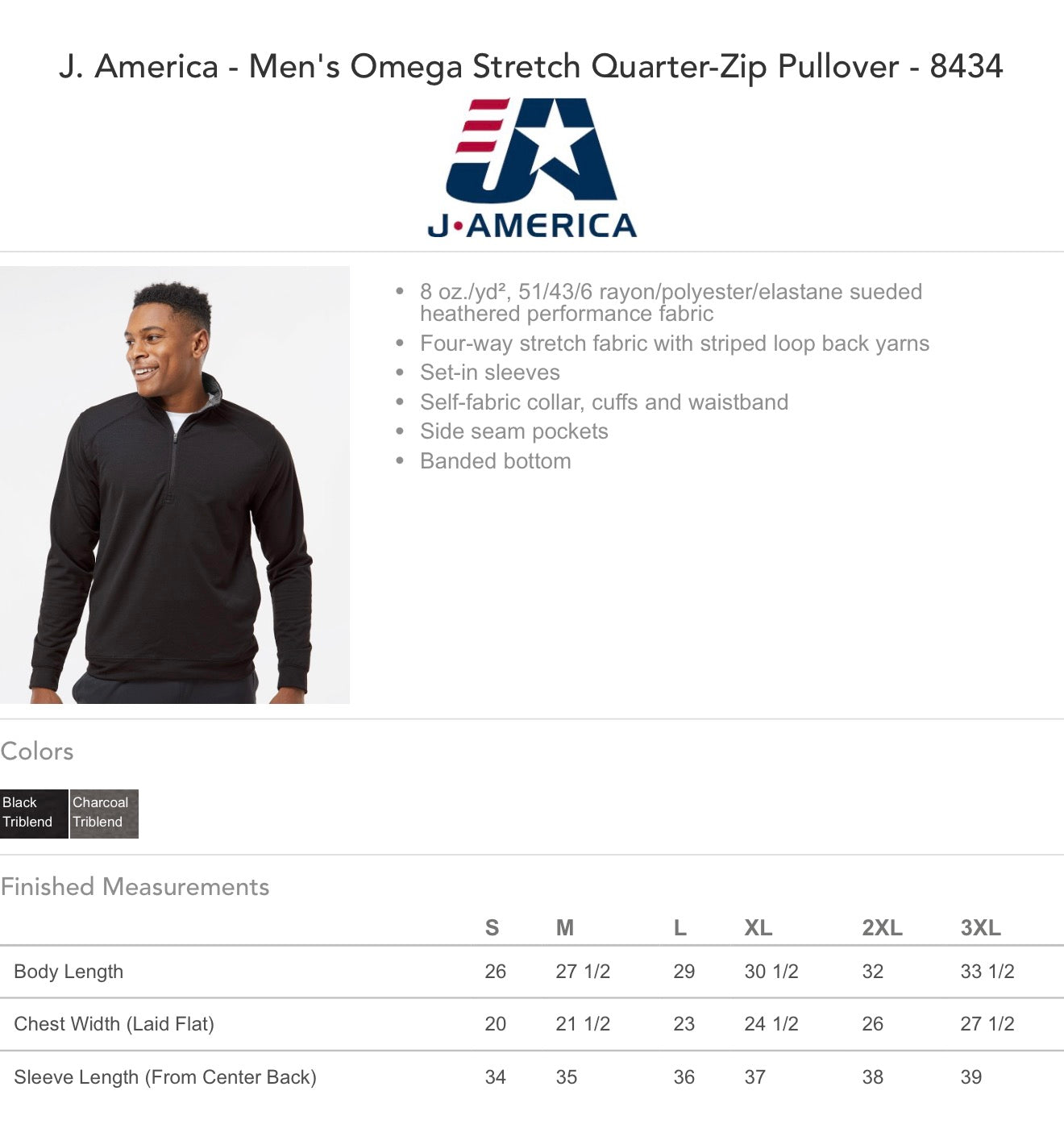 Mens 1/4 Zip