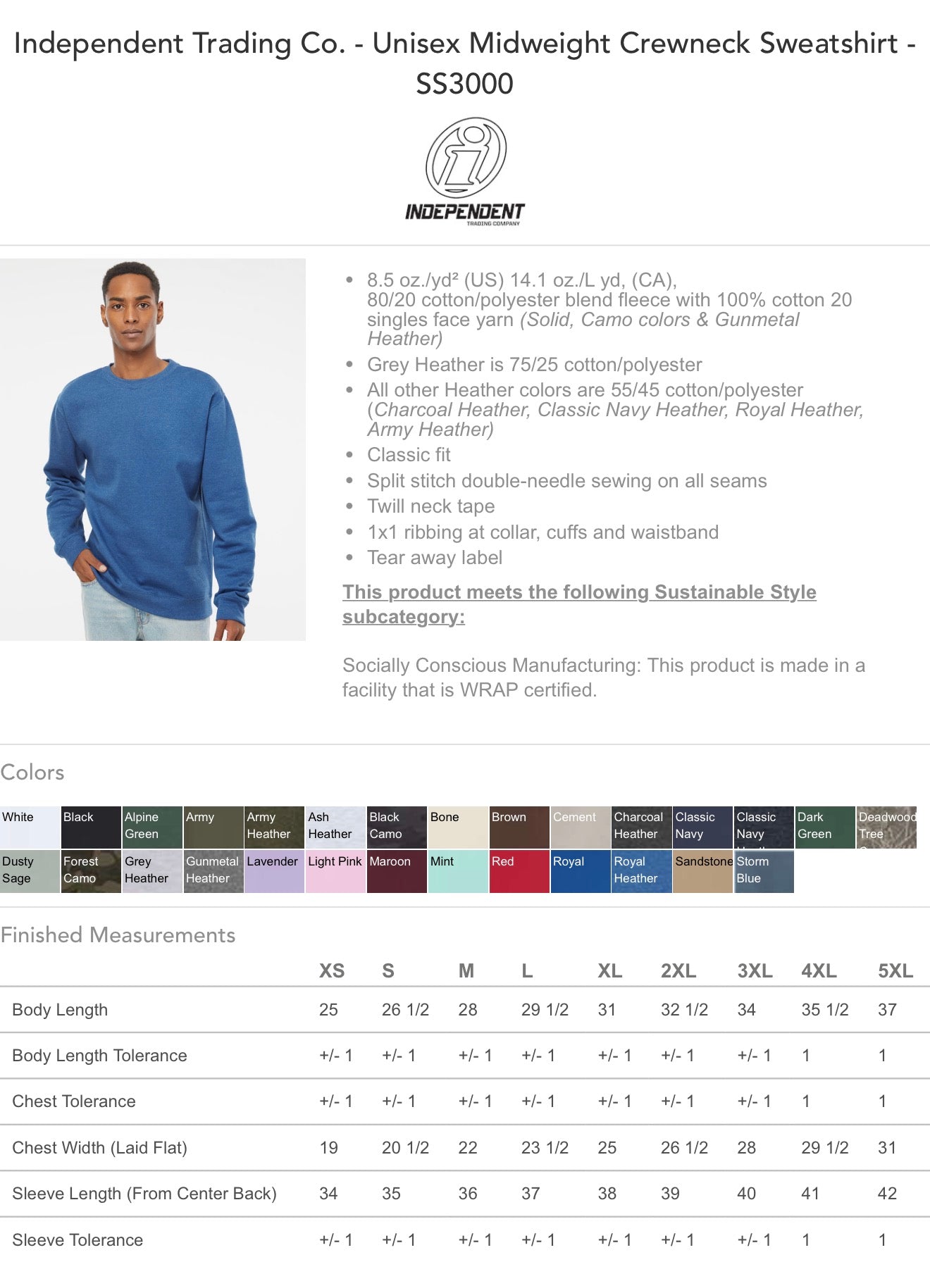 Midweight Camo Crewneck