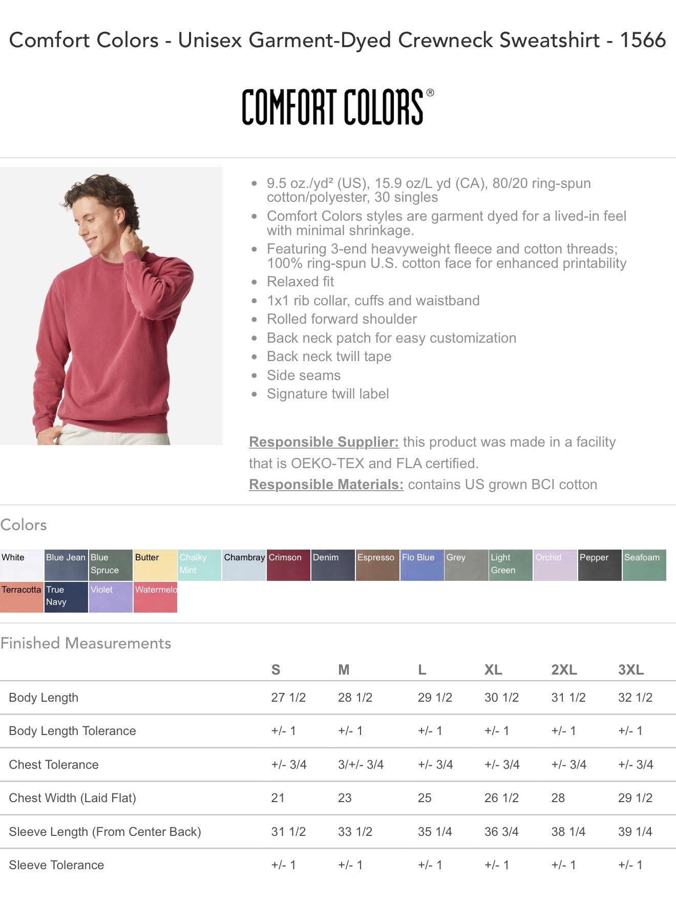 CUSTOM Team Script Crewneck - Comfort Colors