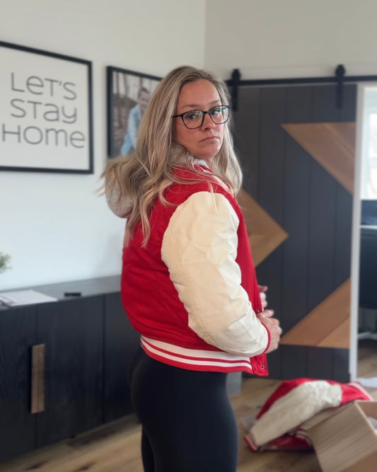 Red Varsity Jacket