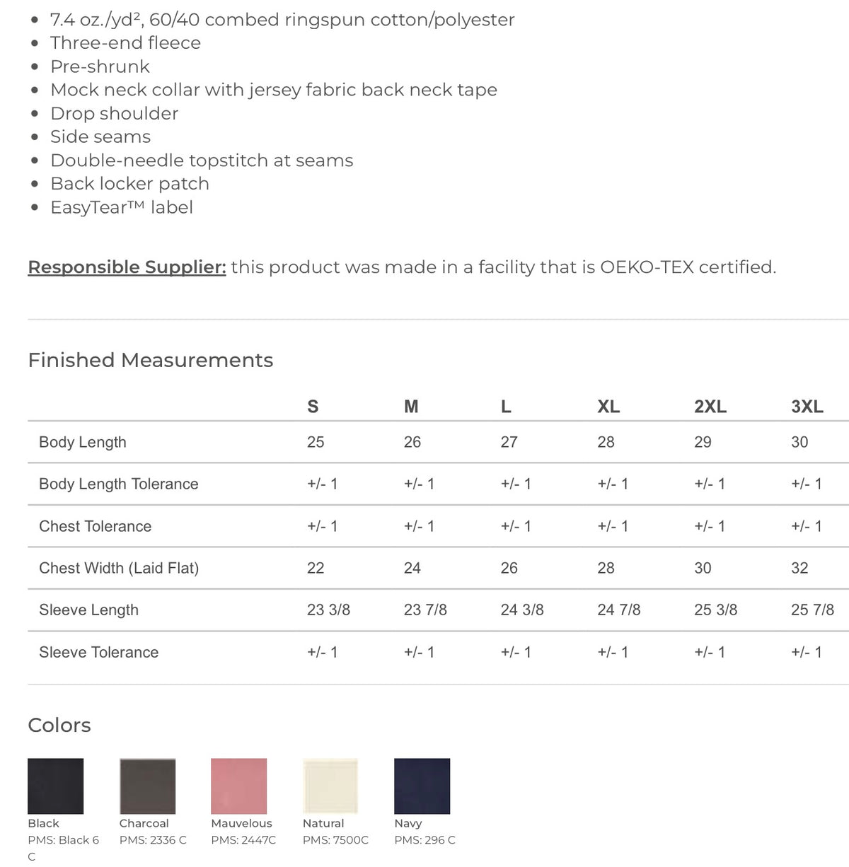 Mascot Mock Neck