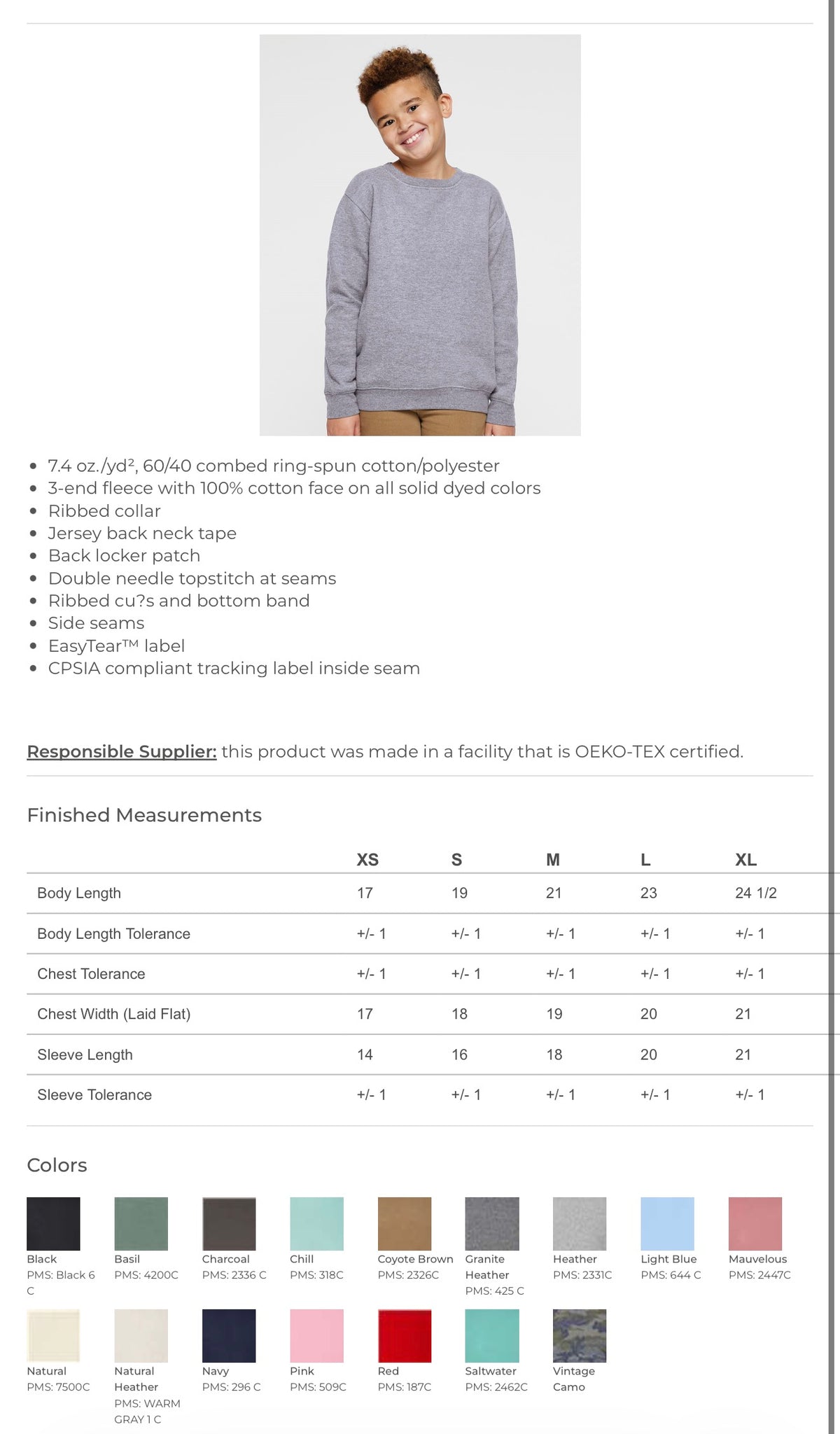 Tigers Crewneck YOUTH