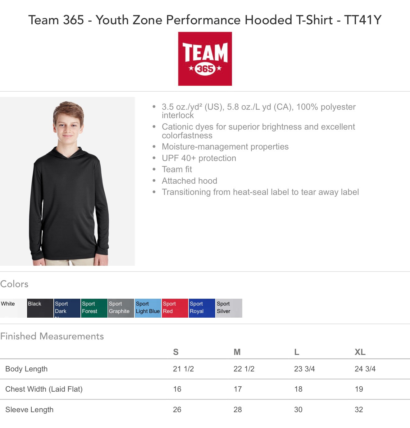 Dri Fit Hooded Long Sleeve Mustangs Baseball Adult & Youth