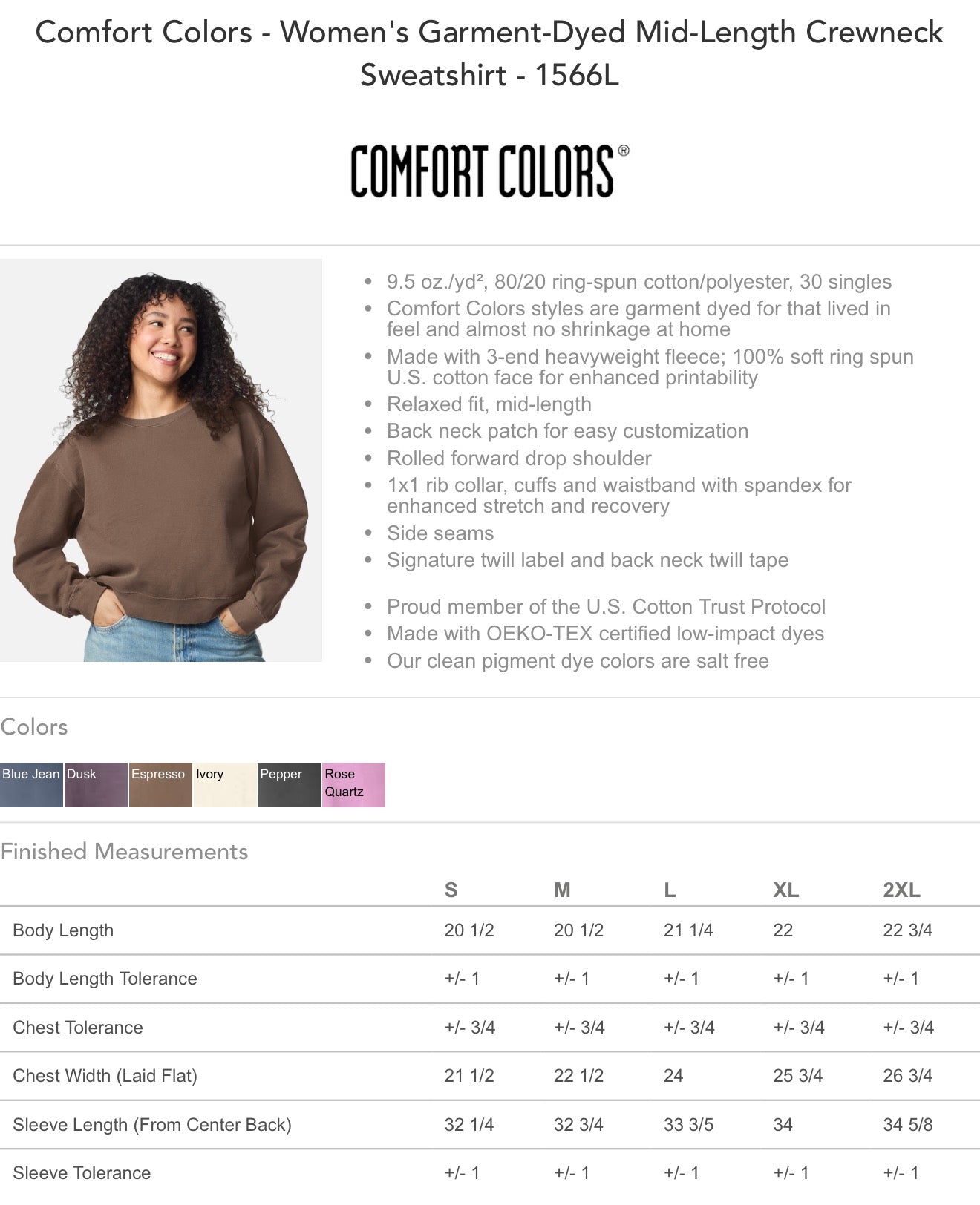 Distressed Custom Cropped Crew