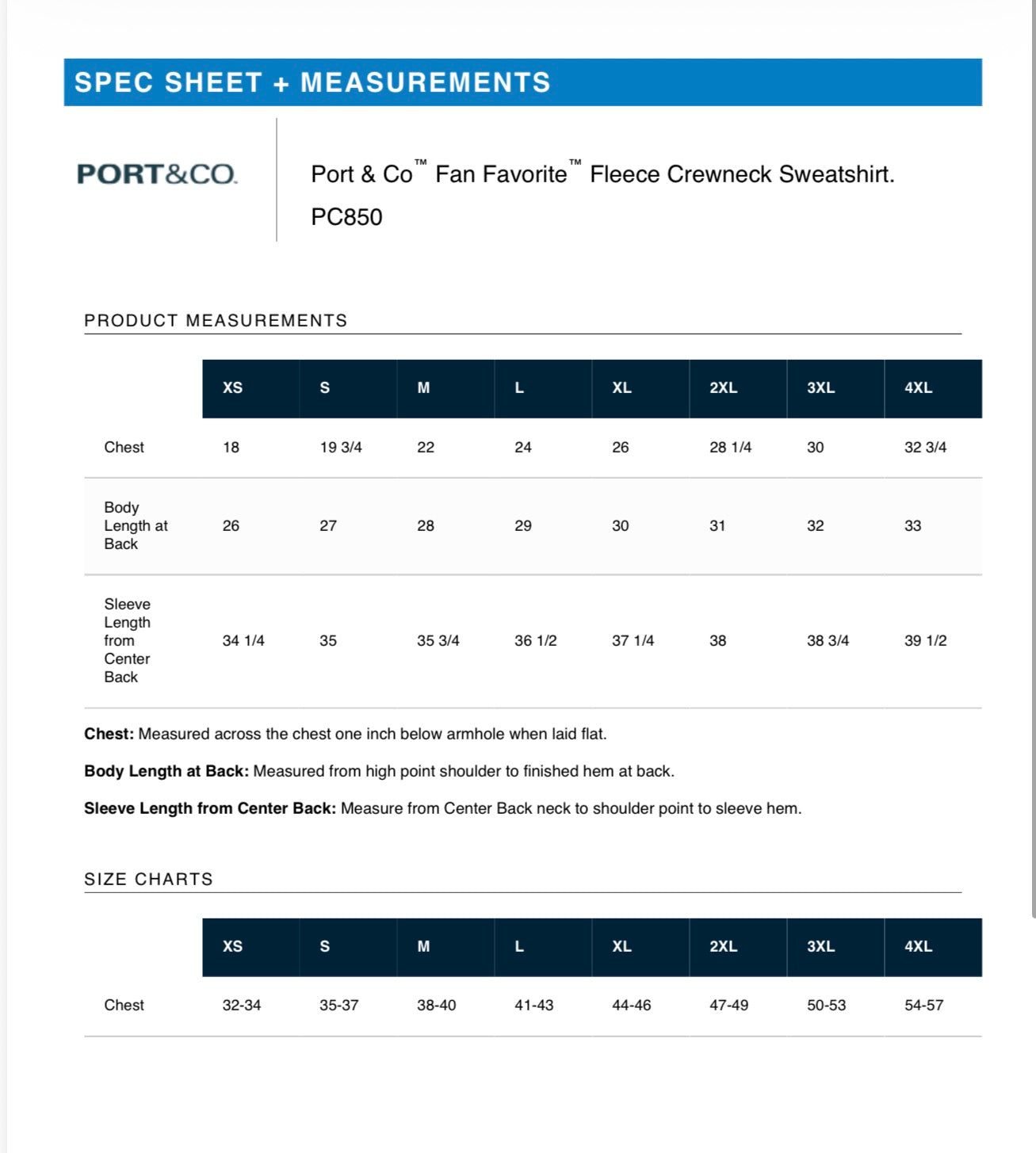 Port & Co Crewneck Adult & Youth